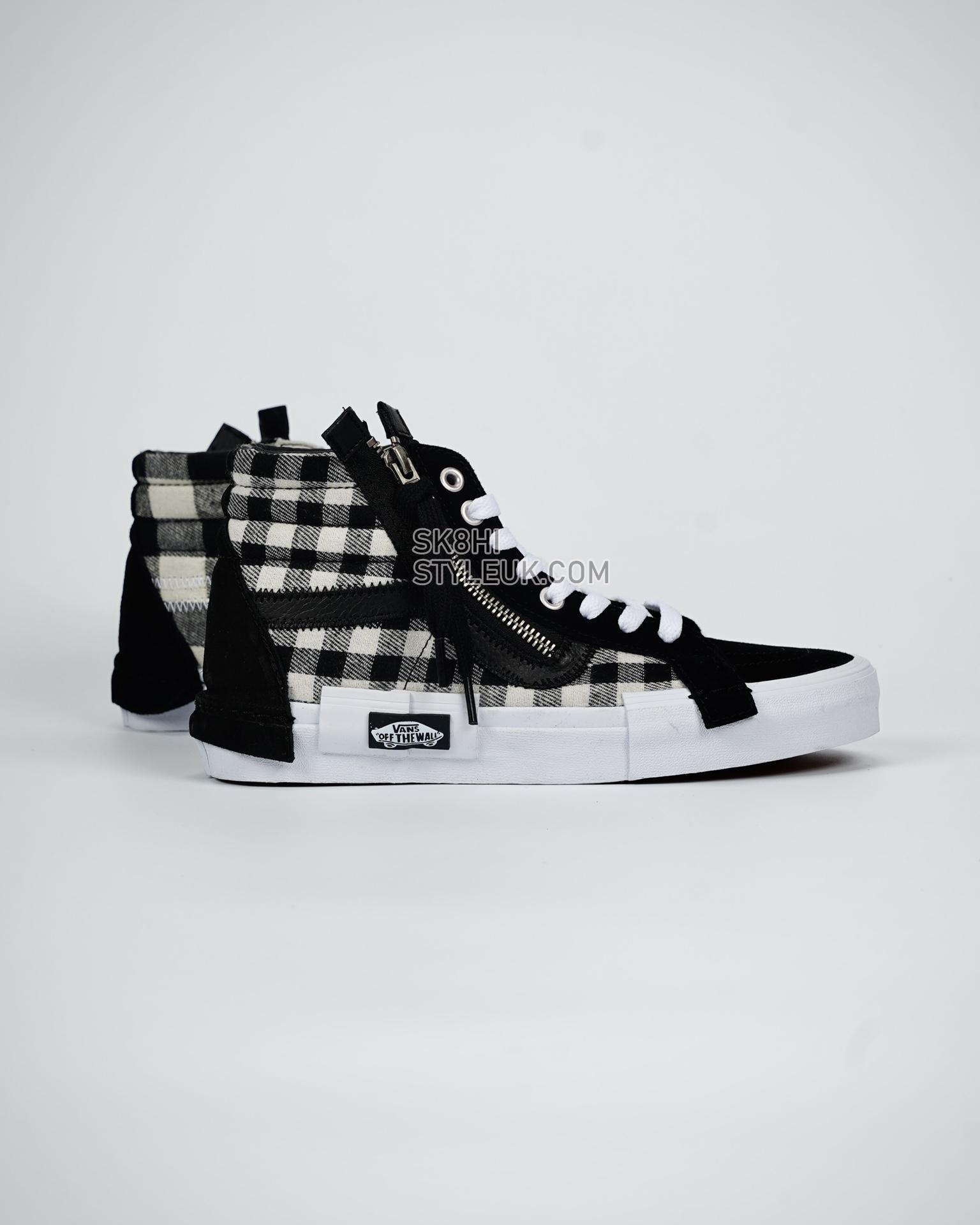 Vans Sk8-Hi Reissue Cap Checkerboard Mens Womens - Black/White VN0A3WM1XOS Shoes