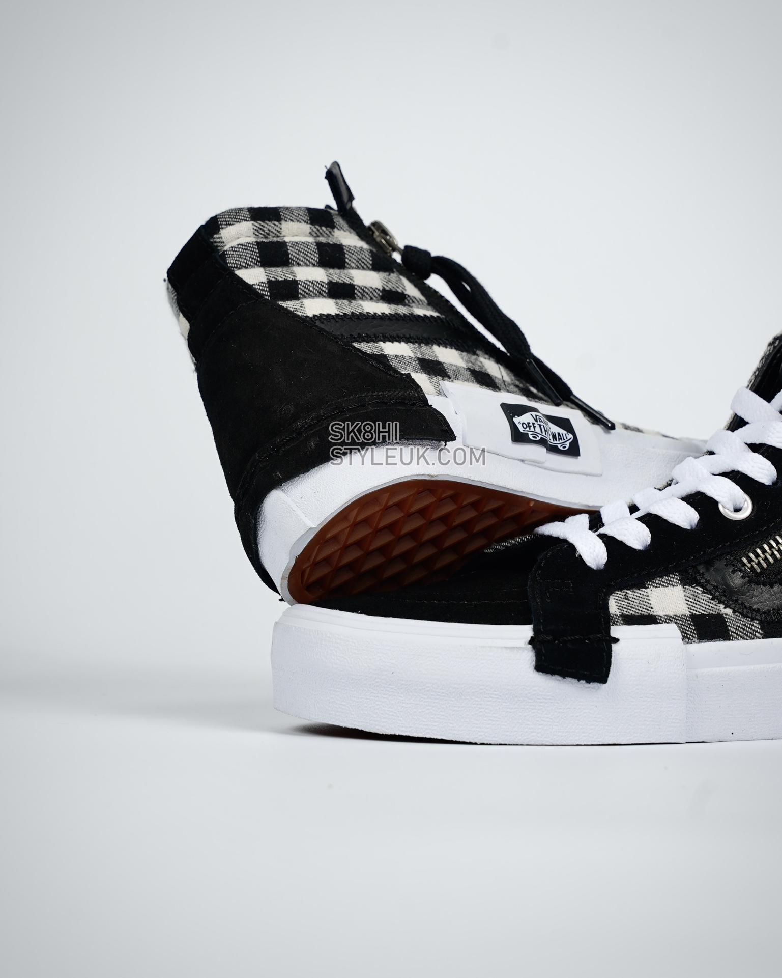 Vans Sk8-Hi Reissue Cap Checkerboard Mens Womens - Black/White VN0A3WM1XOS Shoes