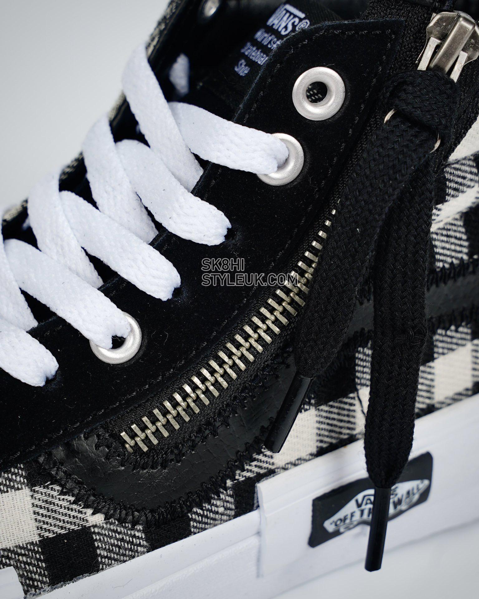 Vans Sk8-Hi Reissue Cap Checkerboard Mens Womens - Black/White VN0A3WM1XOS Shoes