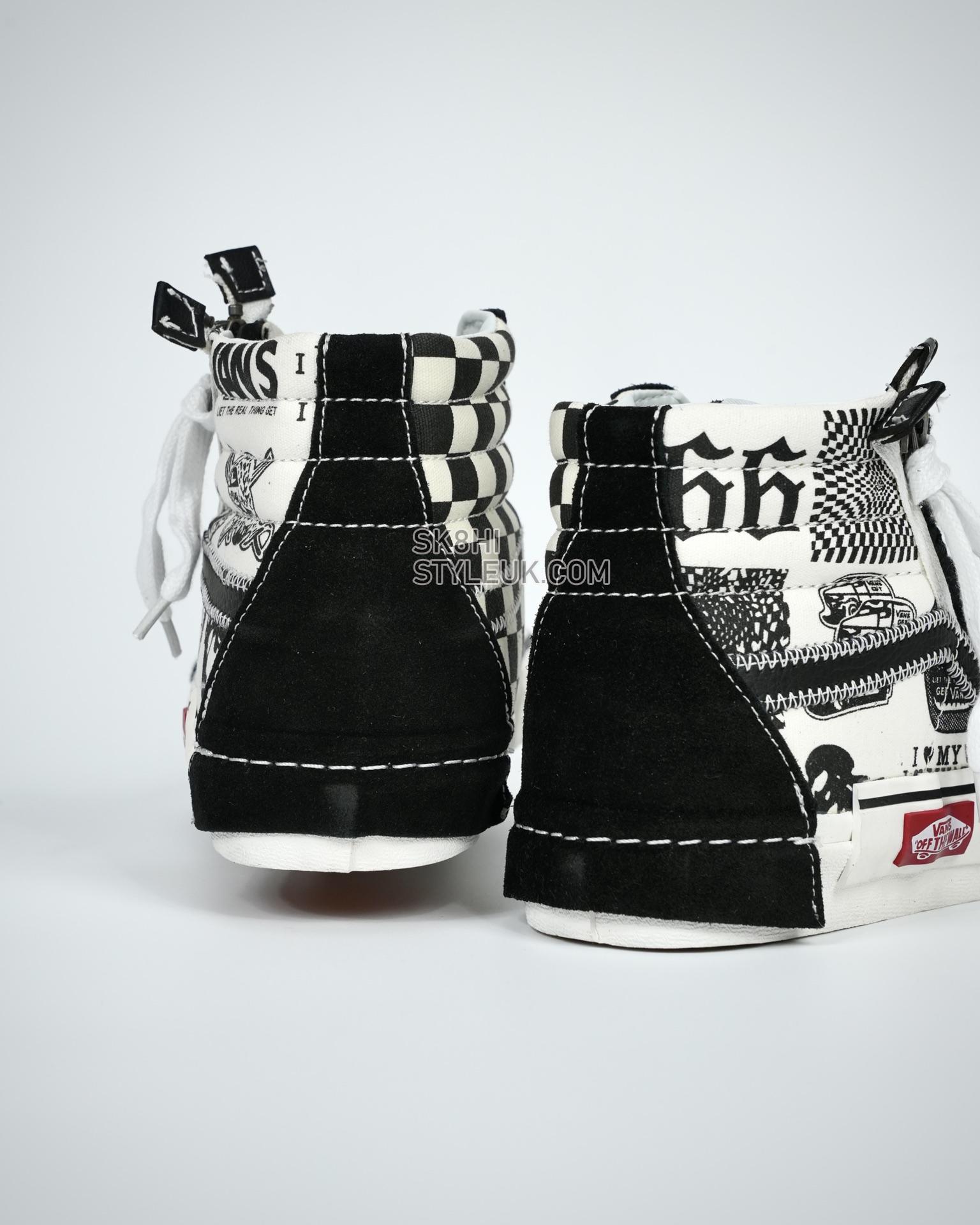 Vans Sk8-Hi Reissue Cap Printed Graffiti Mens Womens - Black/White VN0A3WM1603-1 Shoes