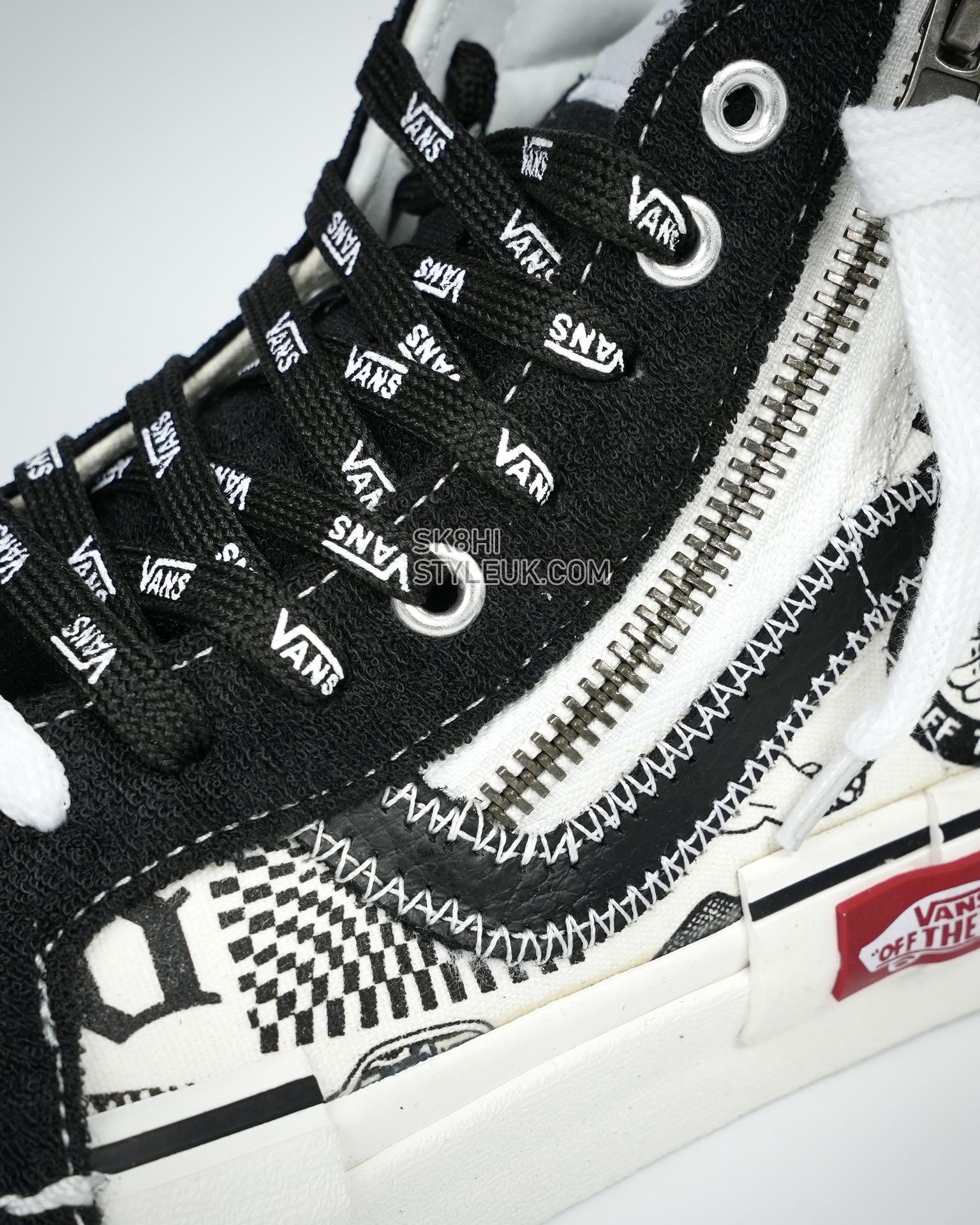 Vans Sk8-Hi Reissue Cap Printed Graffiti Mens Womens - Black/White VN0A3WM1603-1 Shoes