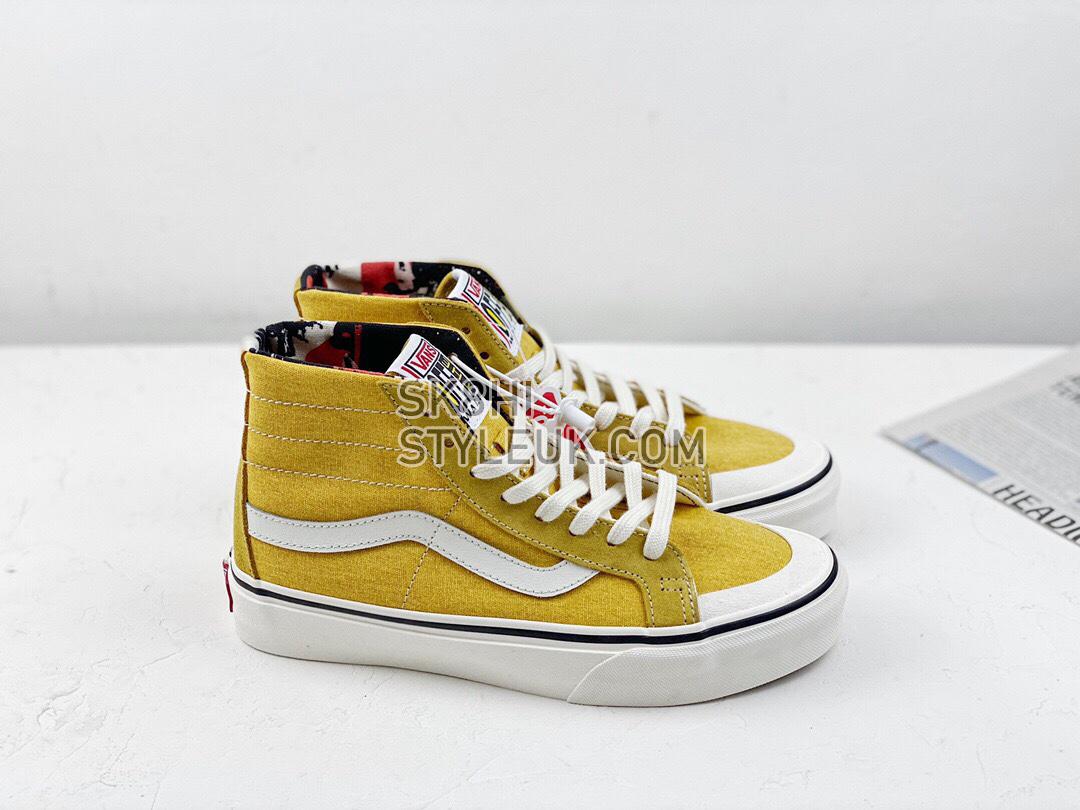 Vans SK8-HI 138 Decon Sf Mens Womens - Ginger Yellow/White VN0A3MV122S Shoes