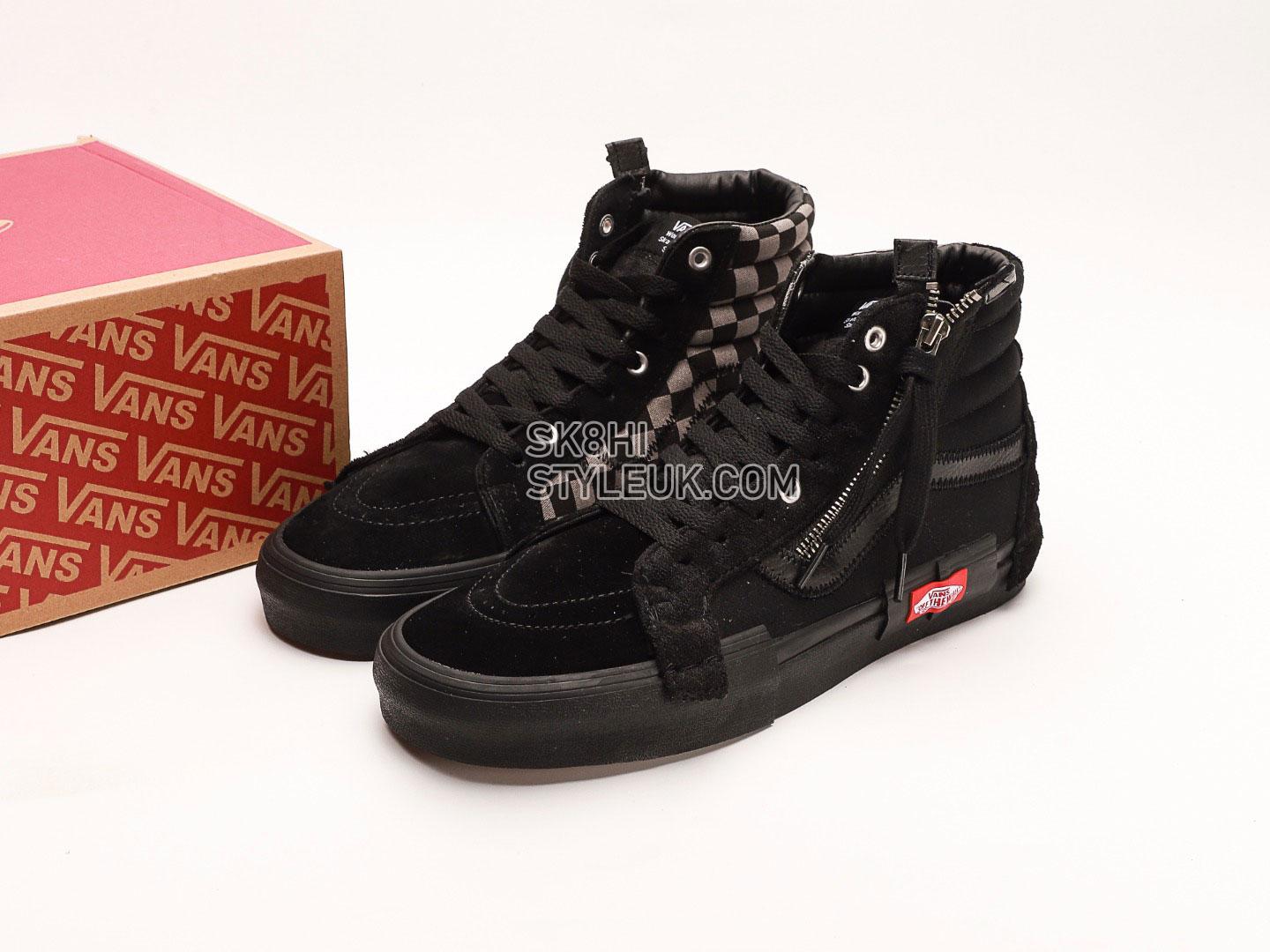 Vans SK8-Hi CAP LX Reissue Mens Womens - Black Checkerboard/Black VN0A3WM1276 Shoes