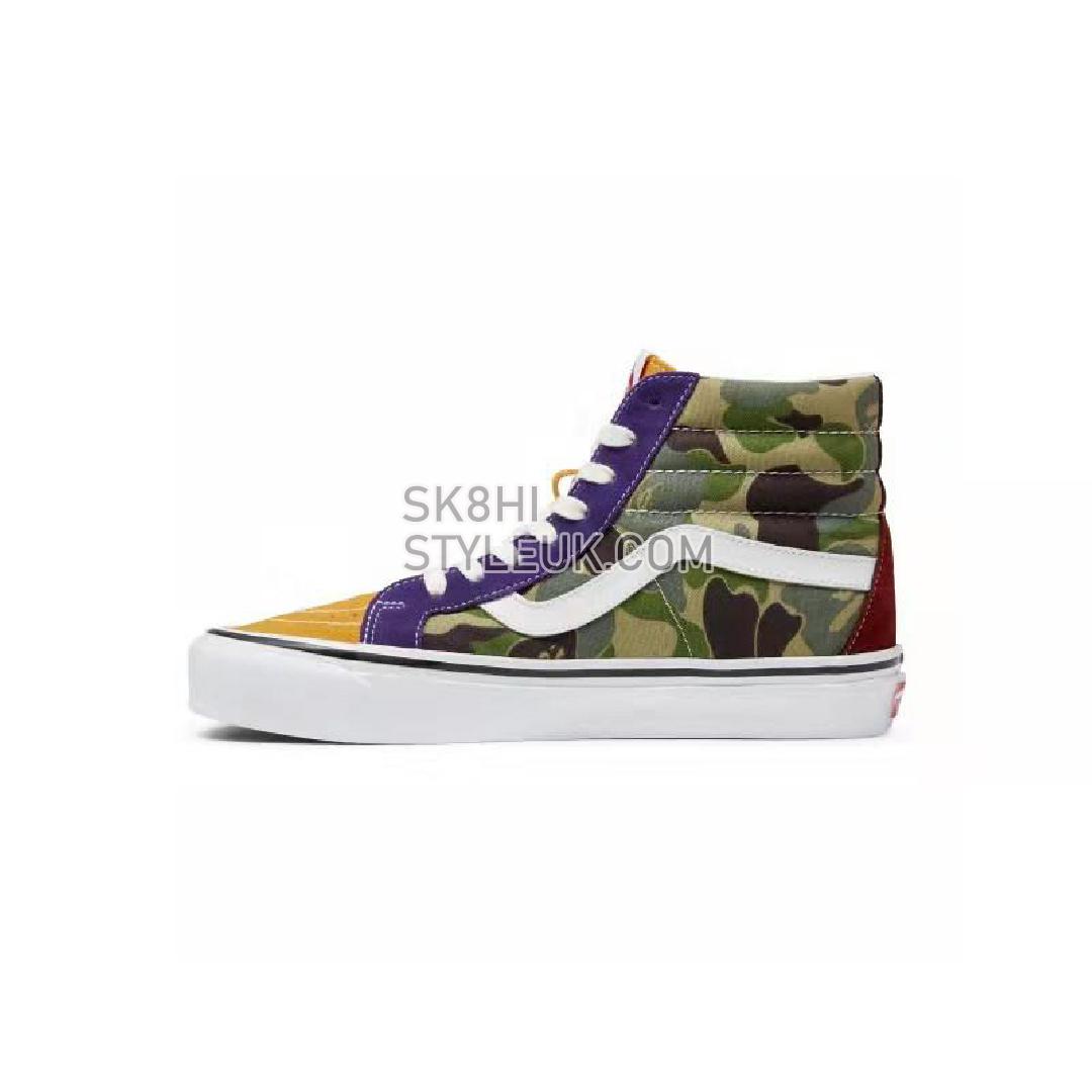 BAPE x Vans Sk8-Hi 36 DX Mens Womens - Multi Camo/Multi-Color VN0A38GF7BM Shoes