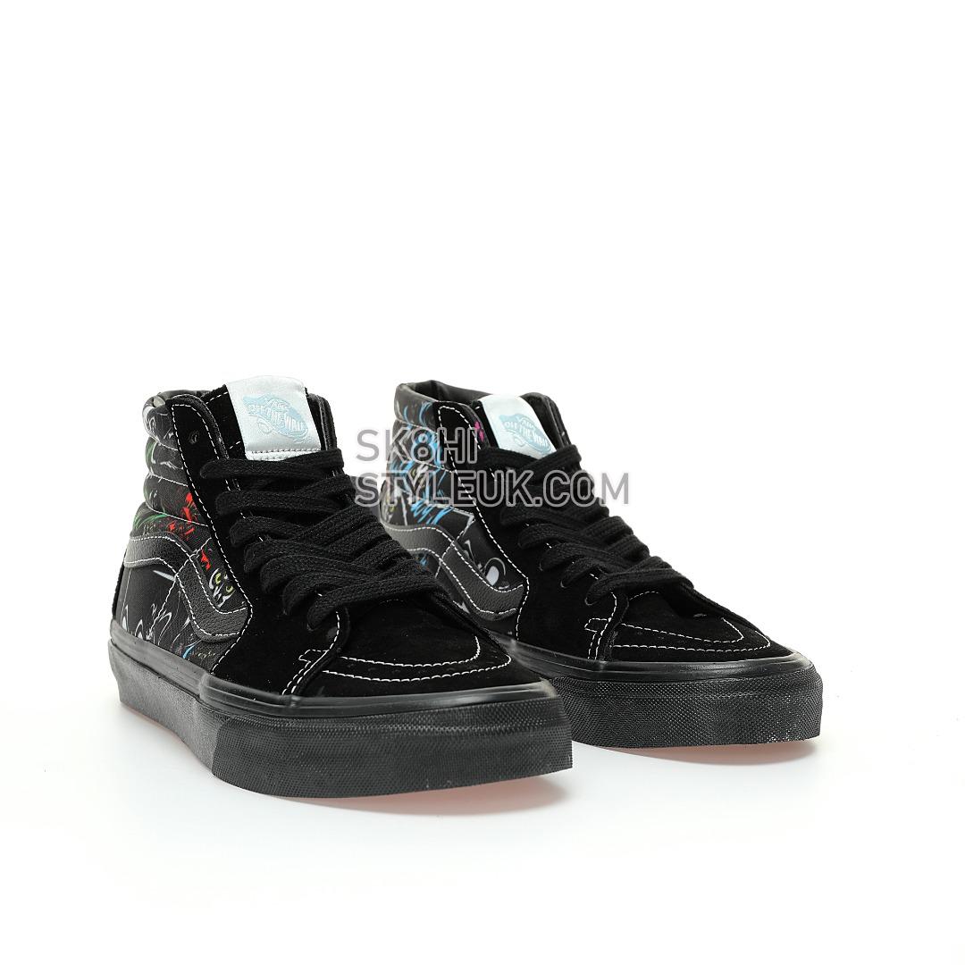 Disney x Vans Sk8-Hi Zip Kids Villains Mens Womens - Black/Multi-Color VN0005VSBMB Shoes