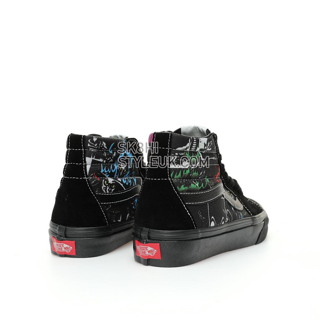 Disney x Vans Sk8-Hi Zip Kids Villains Mens Womens - Black/Multi-Color VN0005VSBMB Shoes