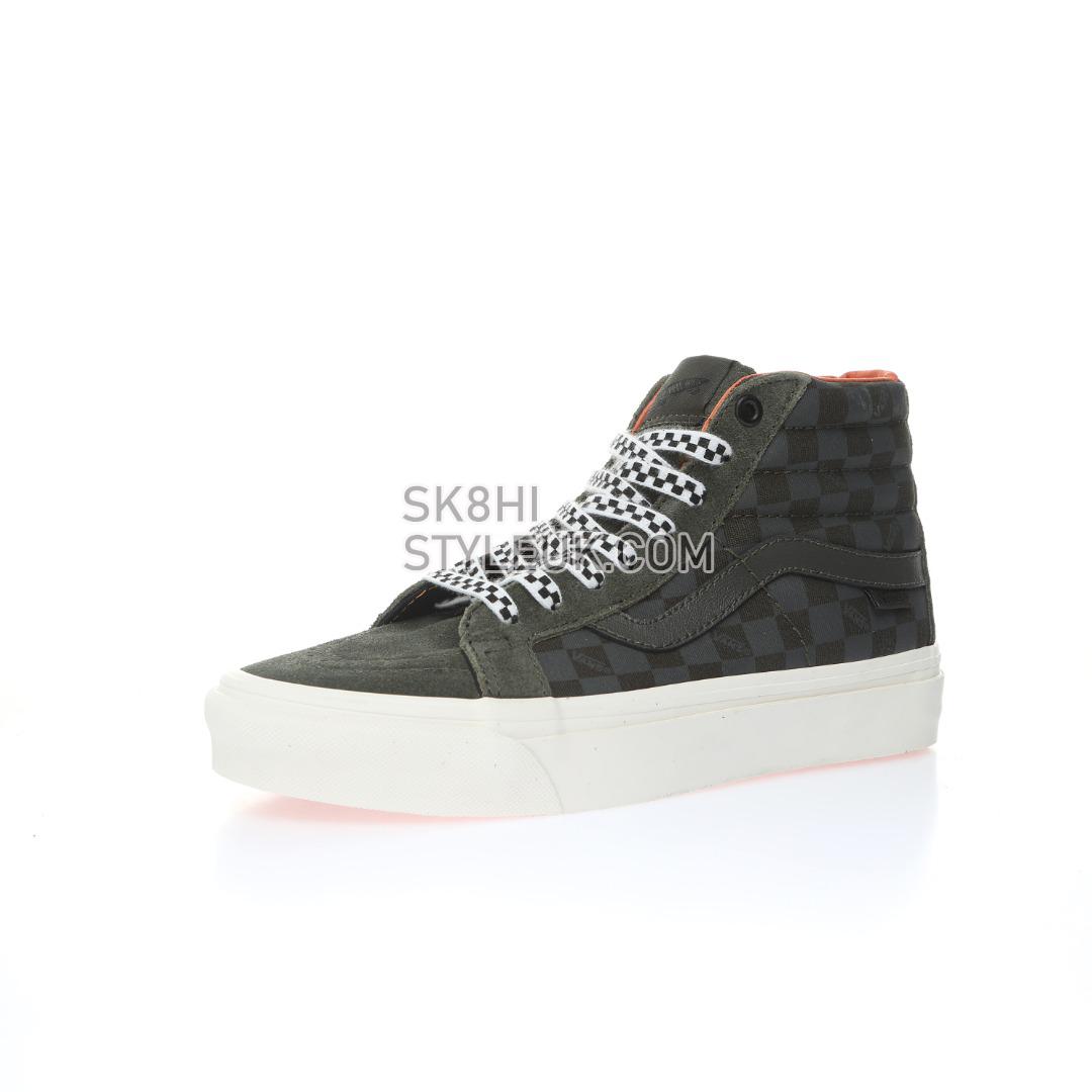 Porter-Yoshida & Co. x OG Vans SK8-Hi LX Floral Checkerboard Mens Womens - Forest Night/Black Ink VN0A4BVBWW6 Shoes