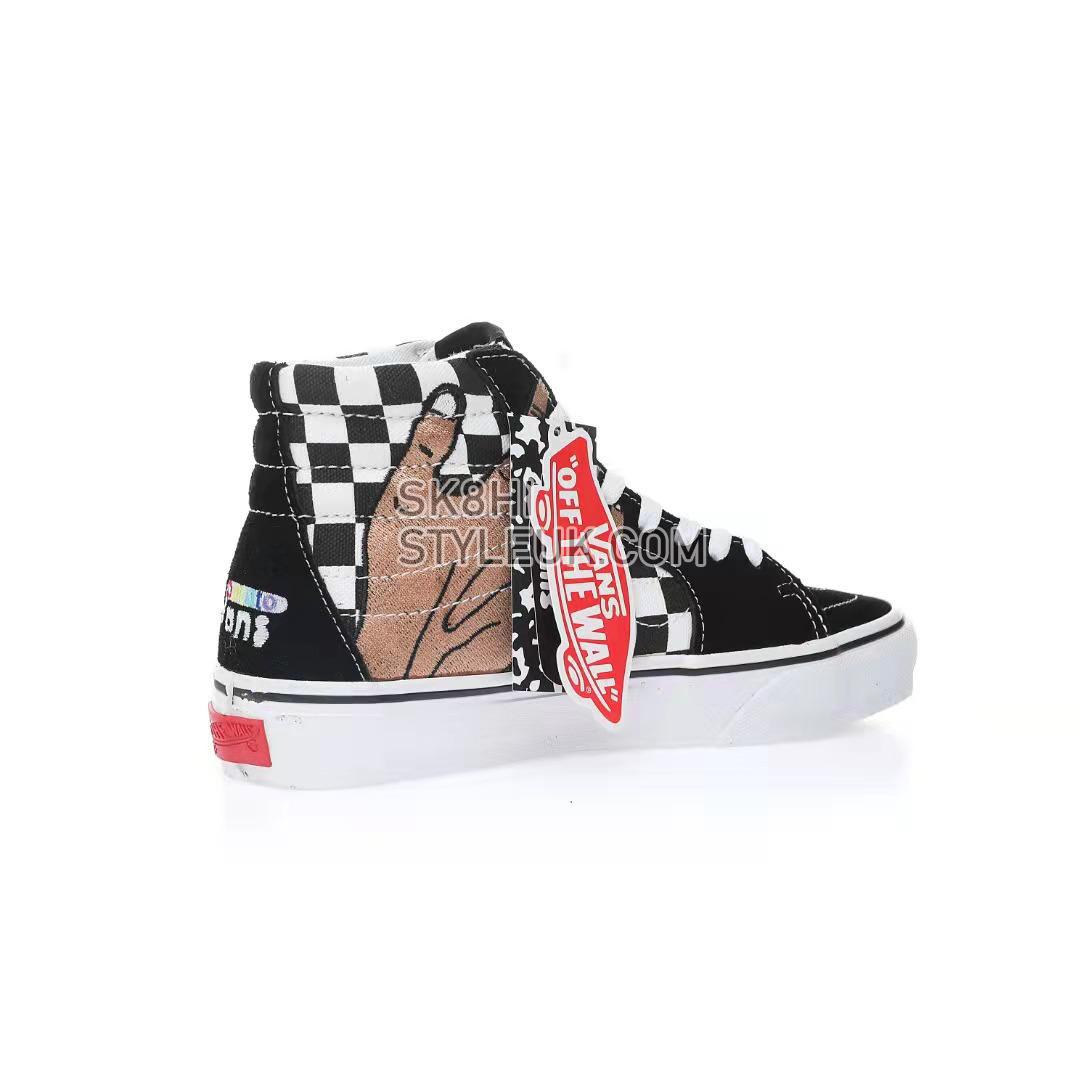 Vans Imran Potato x SK8-Hi VR3 LX Mens Womens - Black Checkerboard/True White/Fenugreek VN0A5EE7B7E Shoes