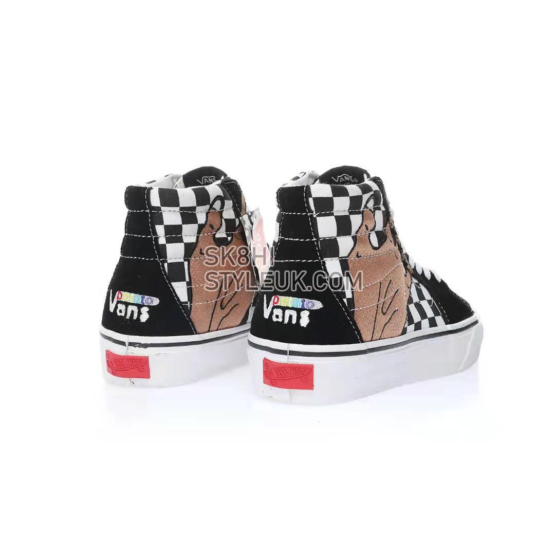 Vans Imran Potato x SK8-Hi VR3 LX Mens Womens - Black Checkerboard/True White/Fenugreek VN0A5EE7B7E Shoes