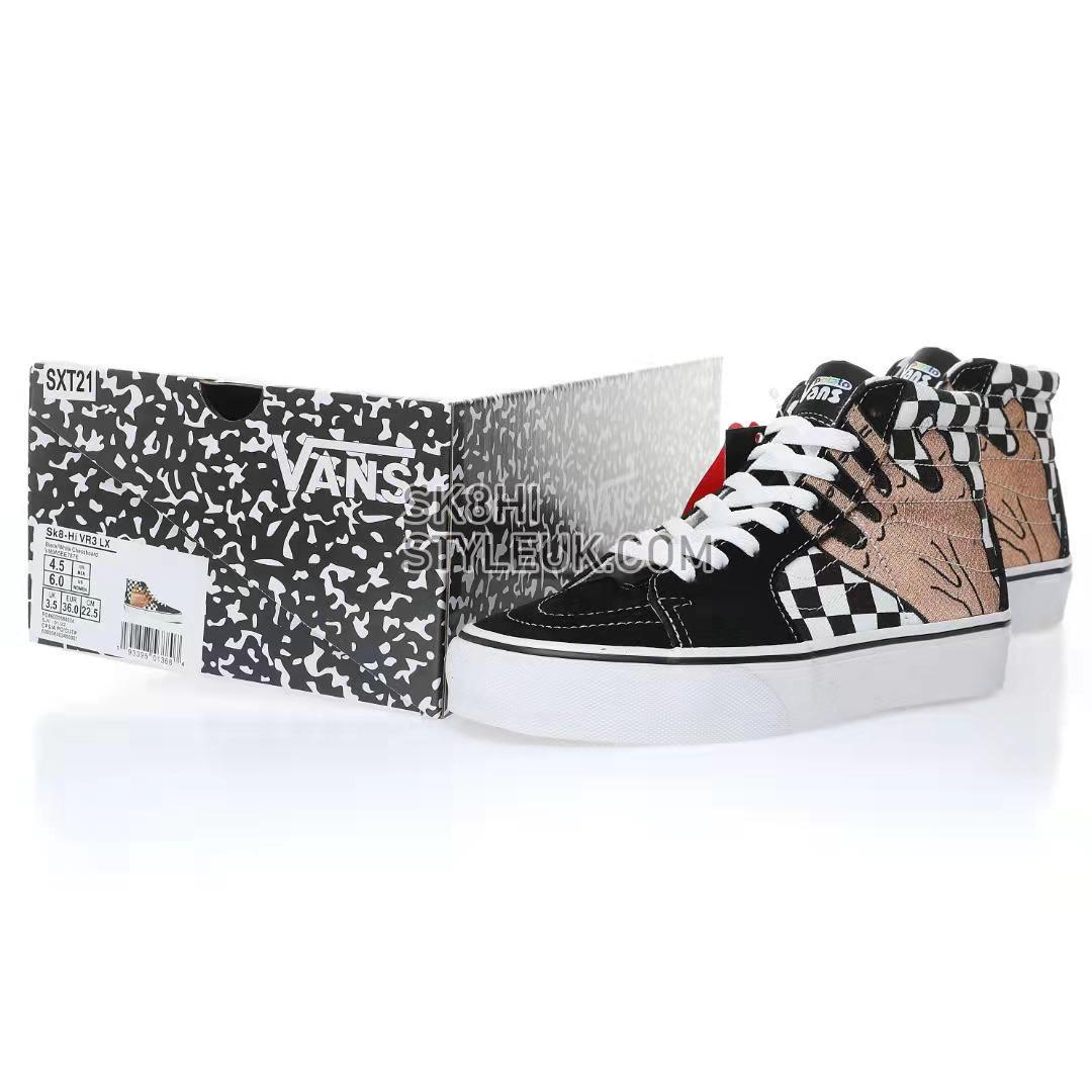 Vans Imran Potato x SK8-Hi VR3 LX Mens Womens - Black Checkerboard/True White/Fenugreek VN0A5EE7B7E Shoes