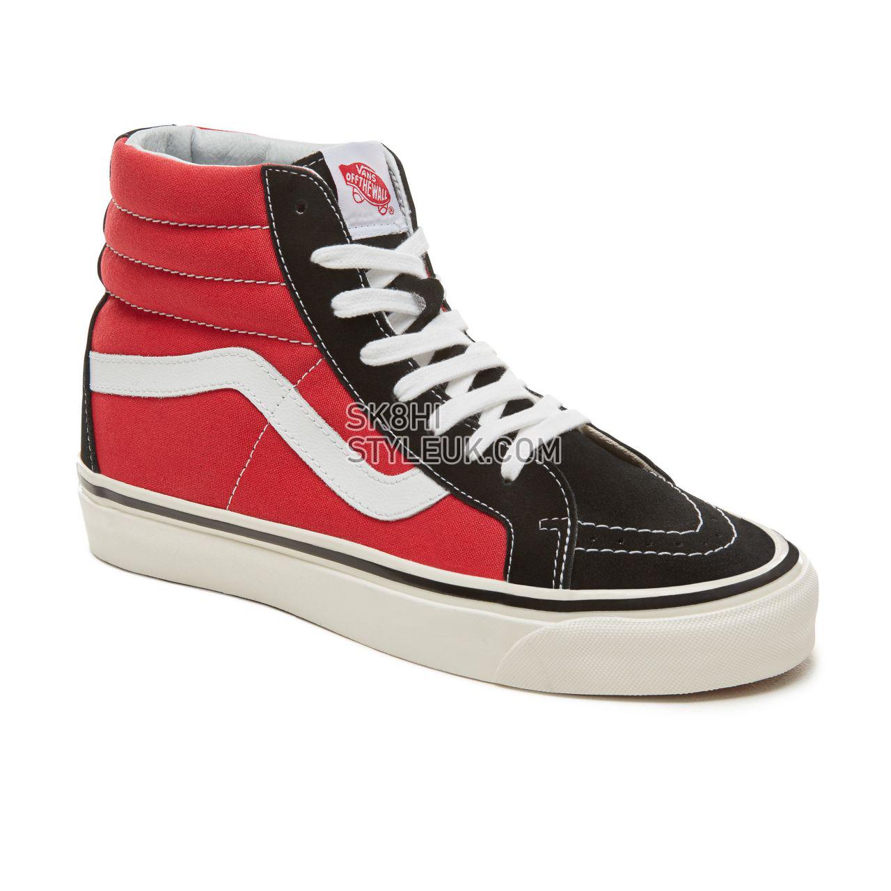 Vans Suede Anaheim Factory Sk8-Hi 38 Classic Mens Womens - (Anaheim Factory) Og Black/Og Red VA38GFUBS Shoes