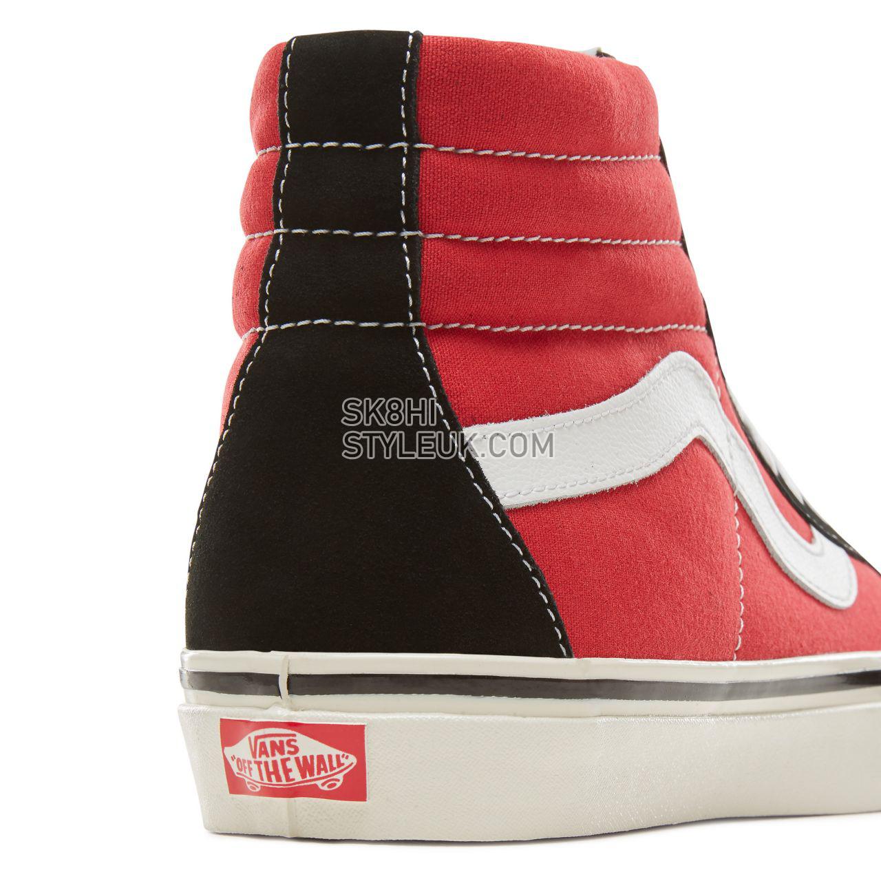 Vans Suede Anaheim Factory Sk8-Hi 38 Classic Mens Womens - (Anaheim Factory) Og Black/Og Red VA38GFUBS Shoes