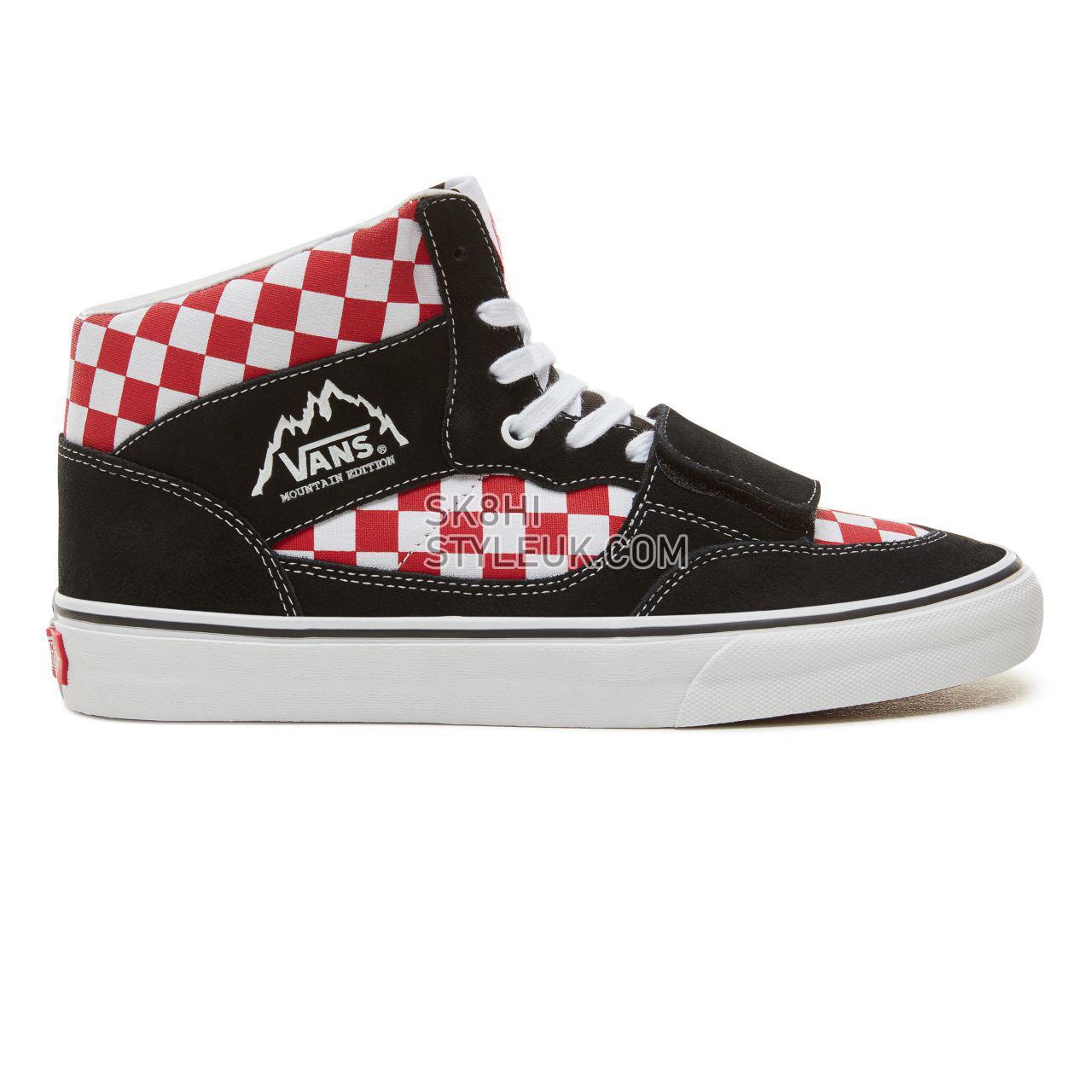 Vans Suede Checkerboard Mountain Edition Classic Mens Womens - (Checkerboard) Black/Red VA3TKG35U Shoes