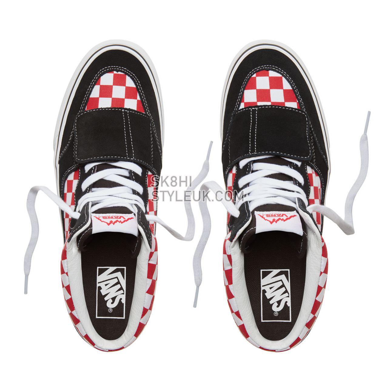 Vans Suede Checkerboard Mountain Edition Classic Mens Womens - (Checkerboard) Black/Red VA3TKG35U Shoes