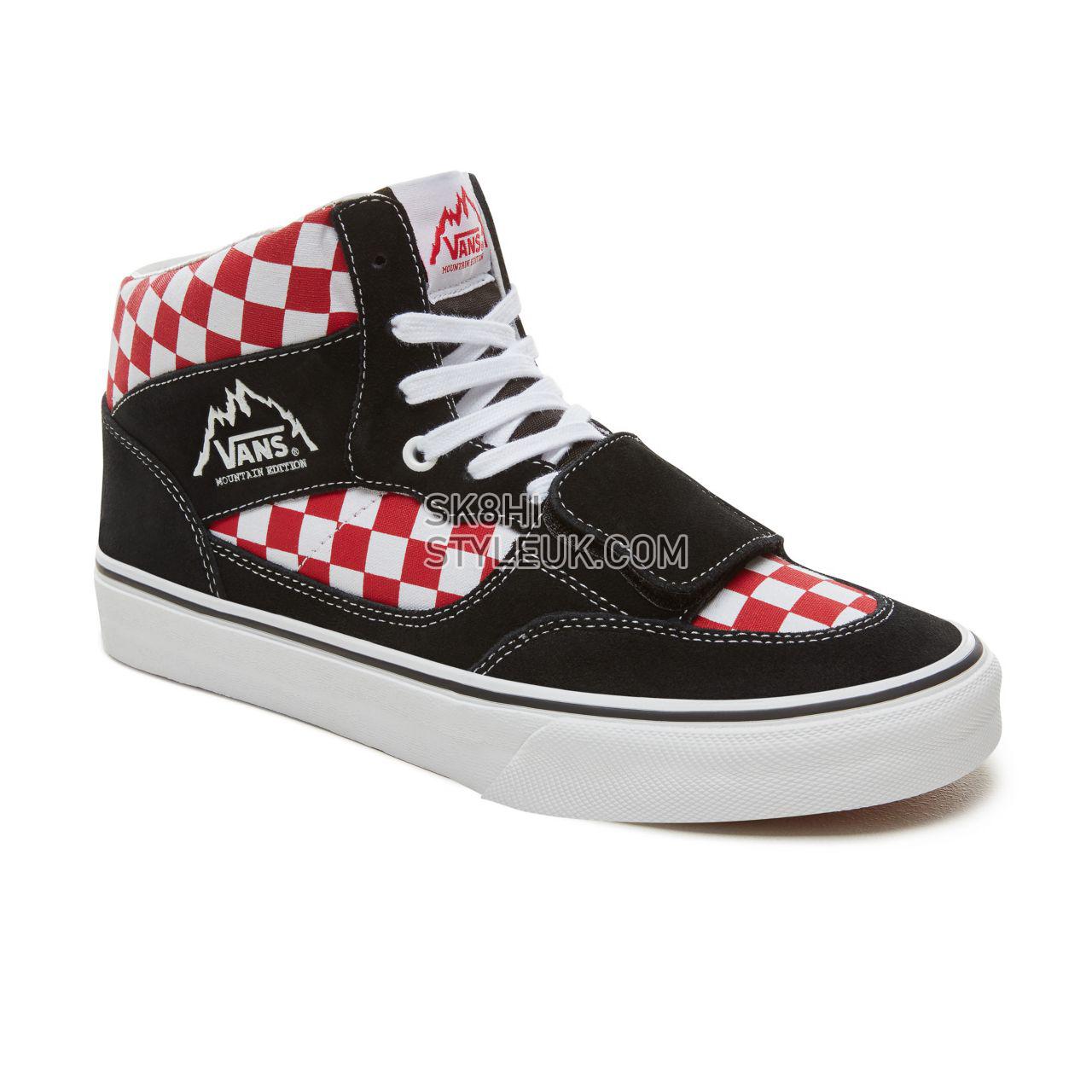 Vans Suede Checkerboard Mountain Edition Classic Mens Womens - (Checkerboard) Black/Red VA3TKG35U Shoes