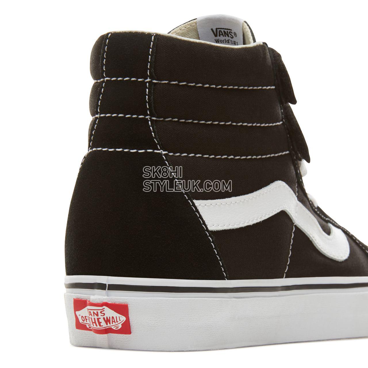 Vans Suede  Sk8-Hi Reissue V Classic Mens Womens - Black/True White VA3MV66BT Shoes