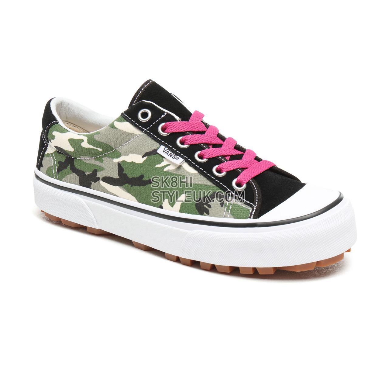 Vans Laurel Camo Style 29 Classic Mens Womens - (Laurel Camo) Black/Very Berry/True White VN0A3MVHSZC Shoes