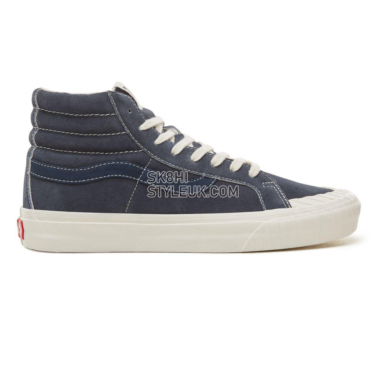 Vans Suede Vintage Military Sk8-Hi Reissue 138 Classic Mens Womens - (Vintage Military) Dress Blues VA3TKPUCJ Shoes