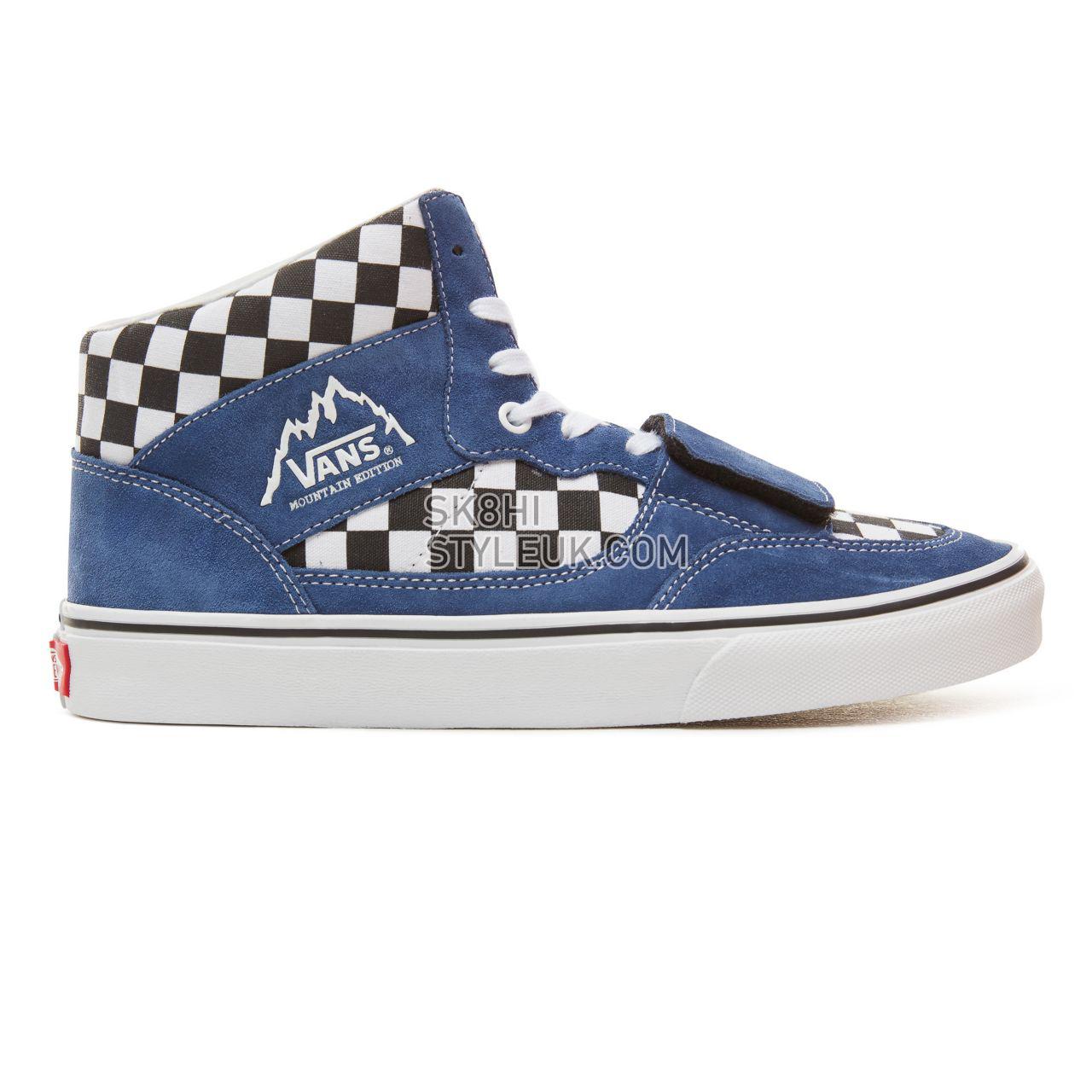 Vans Suede Checkerboard Mountain Edition Classic Mens Womens - (Checkerboard) Blue/Black VA3TKGU9H Shoes