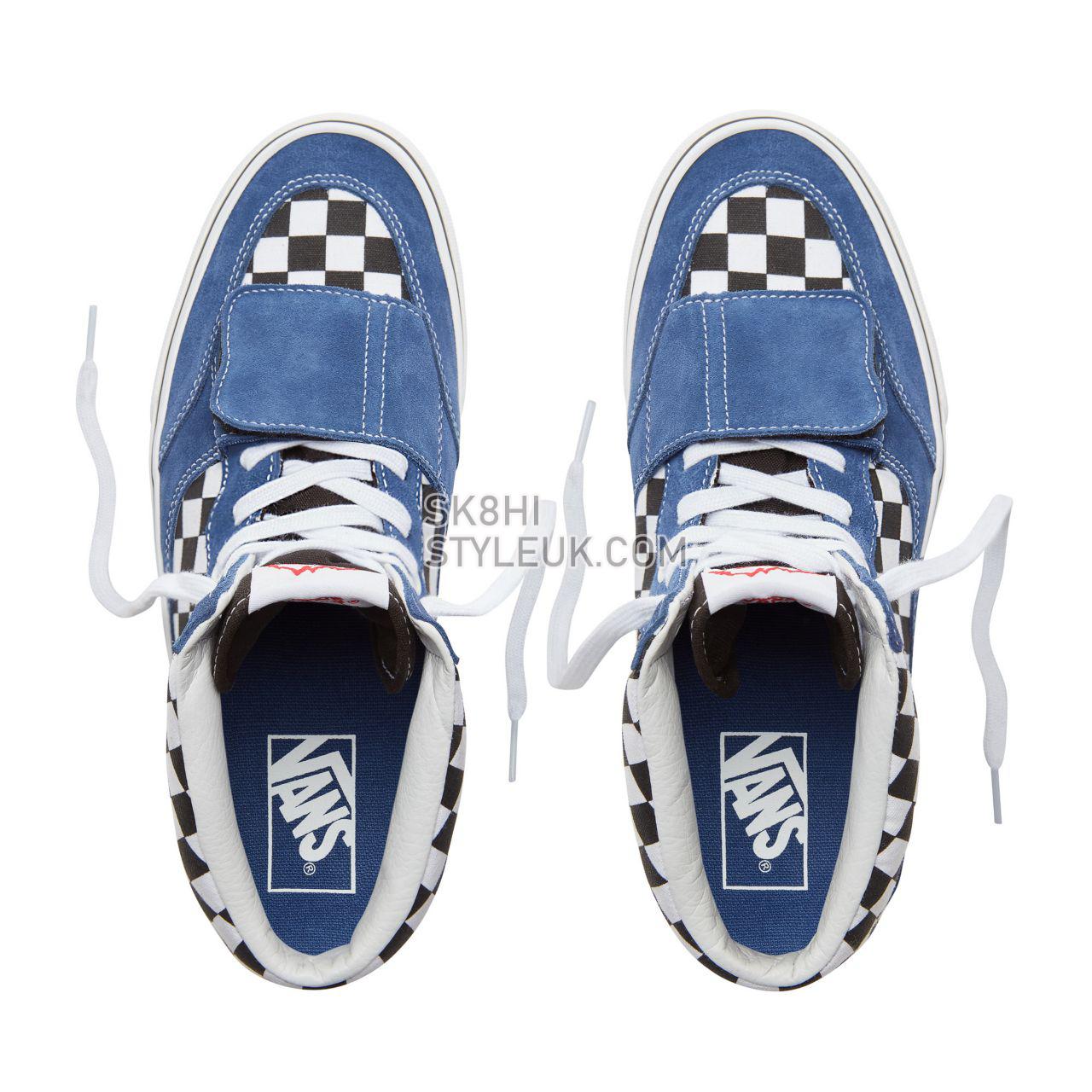 Vans Suede Checkerboard Mountain Edition Classic Mens Womens - (Checkerboard) Blue/Black VA3TKGU9H Shoes