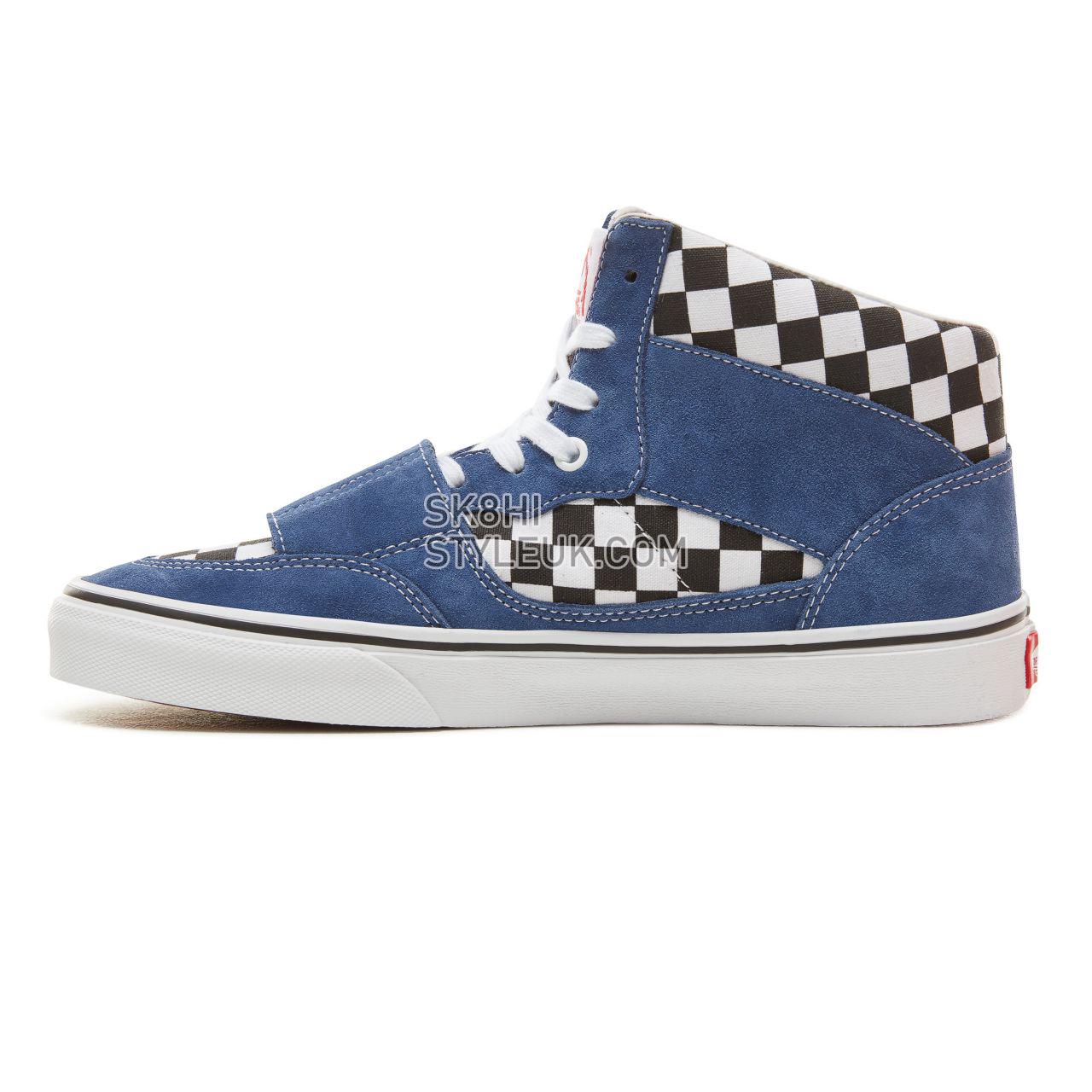 Vans Suede Checkerboard Mountain Edition Classic Mens Womens - (Checkerboard) Blue/Black VA3TKGU9H Shoes