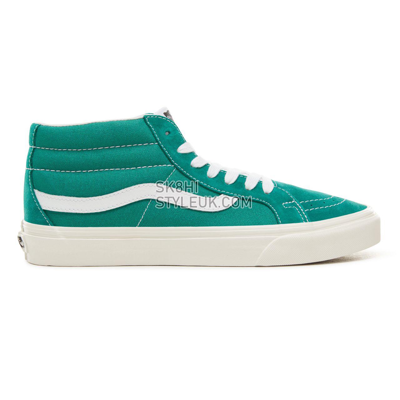 Vans Suede Retro Sport Sk8-Mid Reissue Classic Mens Womens - (Retro Sport) Cadmium Green VA3MV8U8L Shoes