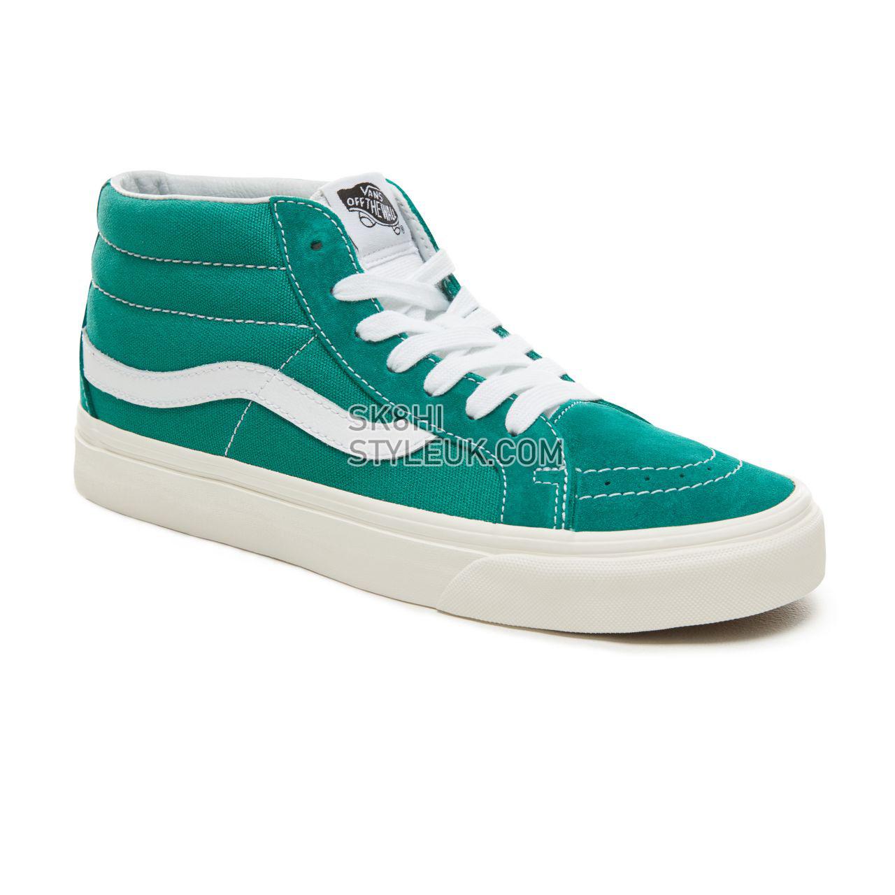 Vans Suede Retro Sport Sk8-Mid Reissue Classic Mens Womens - (Retro Sport) Cadmium Green VA3MV8U8L Shoes