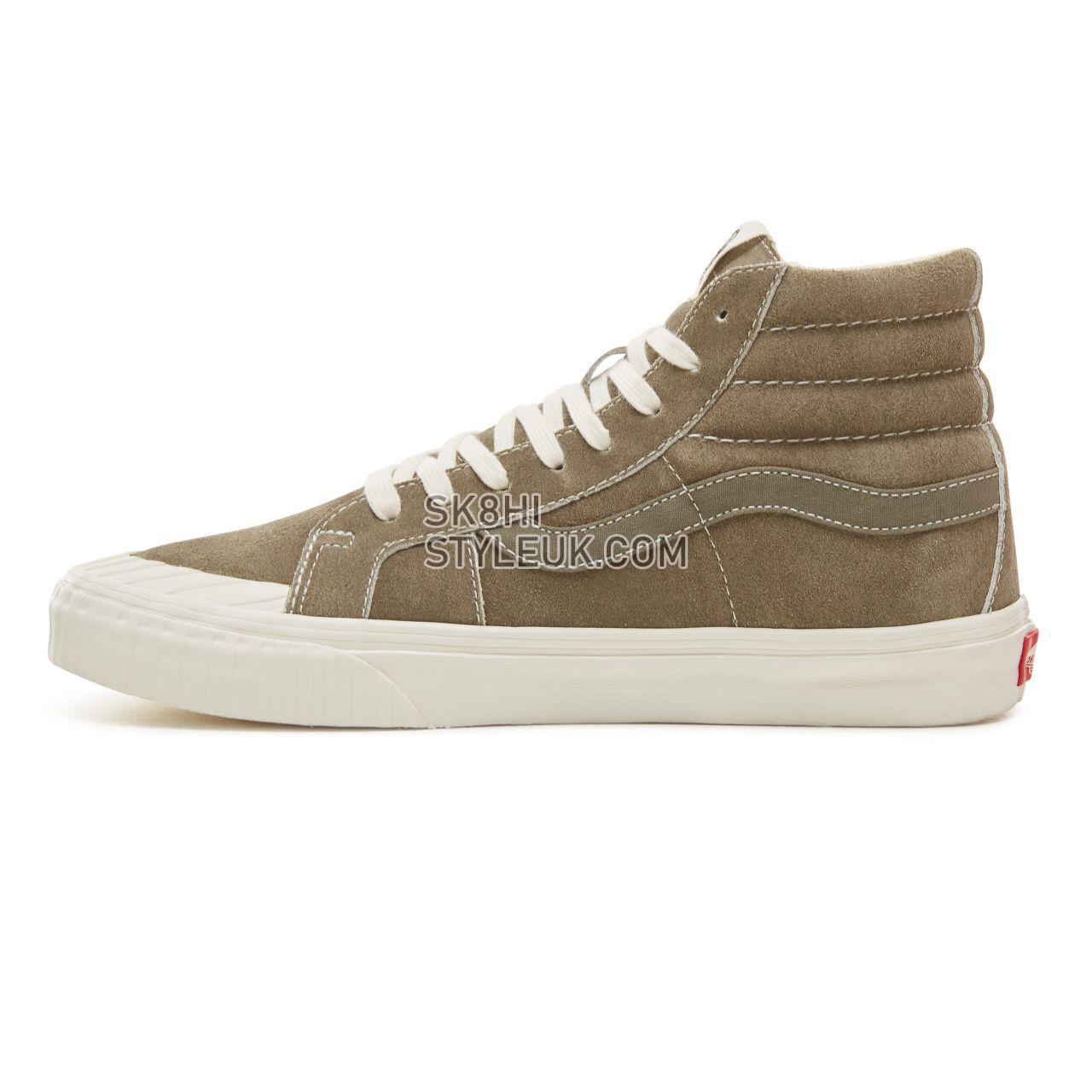 Vans Suede Vintage Military Sk8-Hi Reissue 138 Classic Mens Womens - (Vintage Military) Dusty Olive VA3TKPUCK Shoes