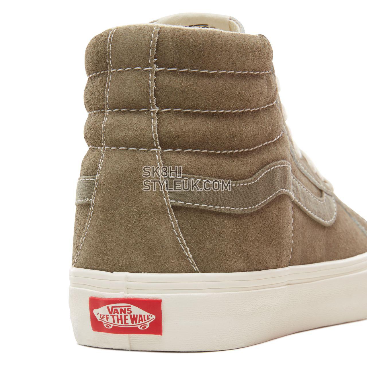 Vans Suede Vintage Military Sk8-Hi Reissue 138 Classic Mens Womens - (Vintage Military) Dusty Olive VA3TKPUCK Shoes