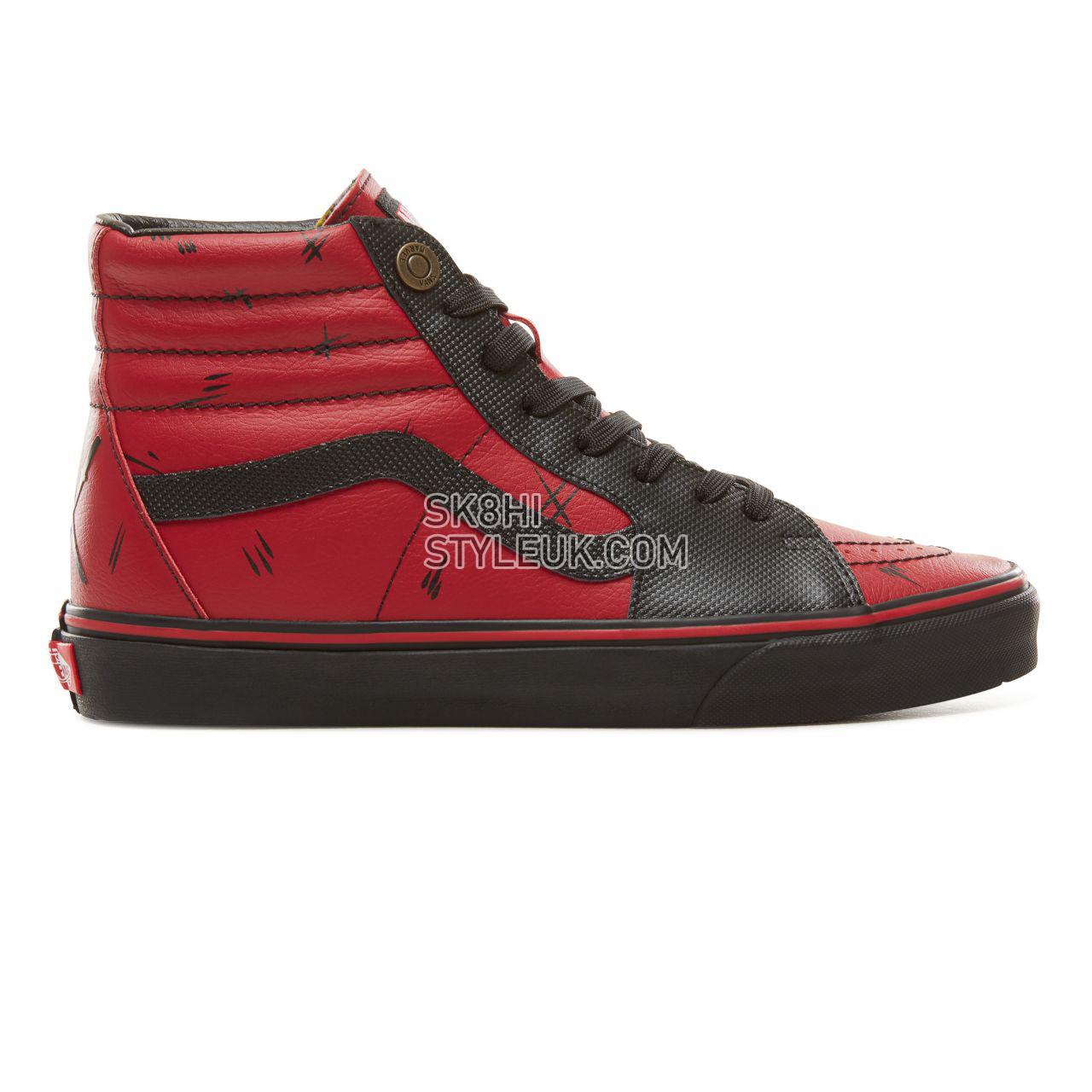 Vans X Marvel SK8-Hi Classic Mens Womens - (Marvel) Deadpool/Black VA38GEUBJ Shoes