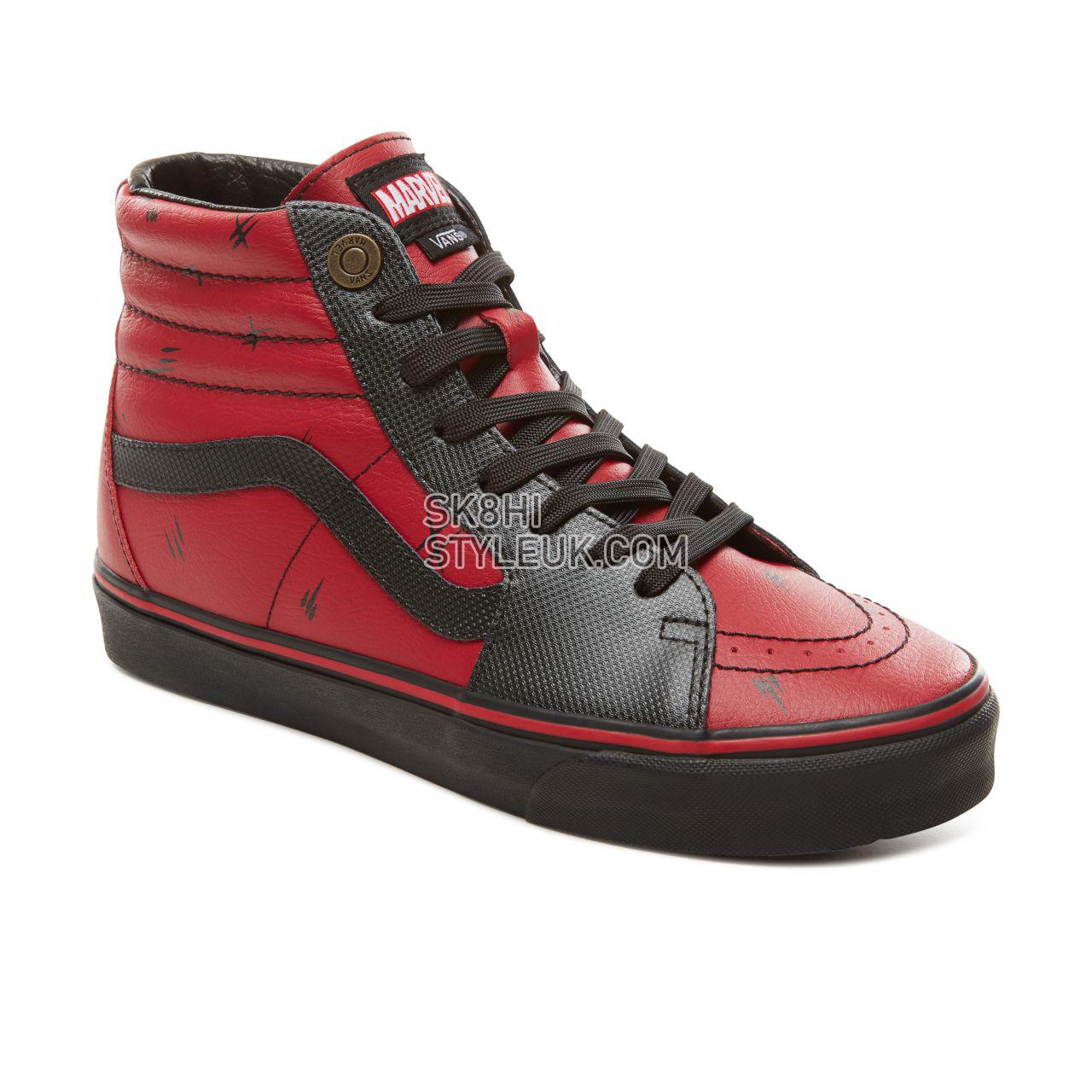 Vans X Marvel SK8-Hi Classic Mens Womens - (Marvel) Deadpool/Black VA38GEUBJ Shoes