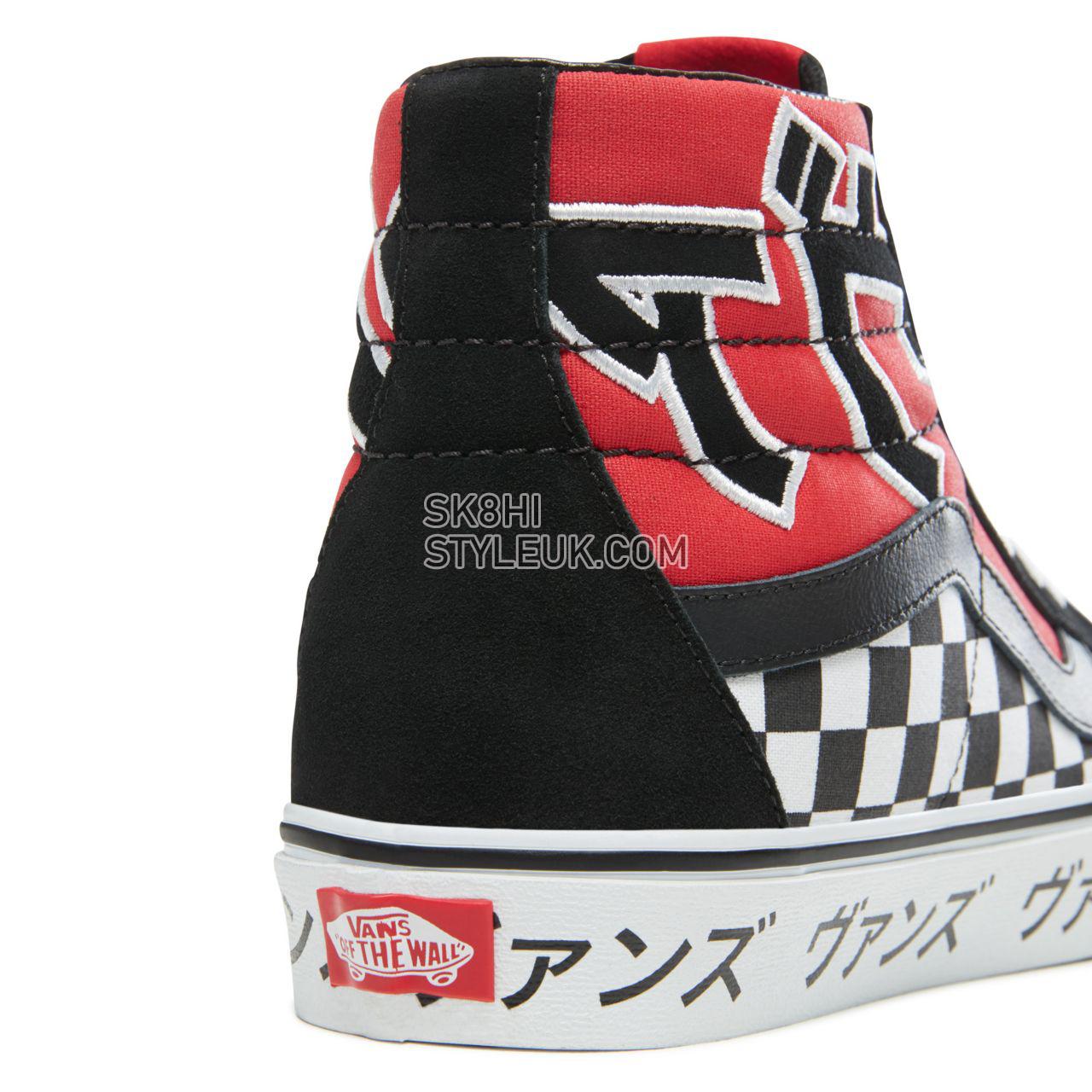 Vans Japanese Type Sk8-Hi Reissue Classic Mens Womens - (Japanese Type) Racing Red/True White VA2XSBSJY Shoes