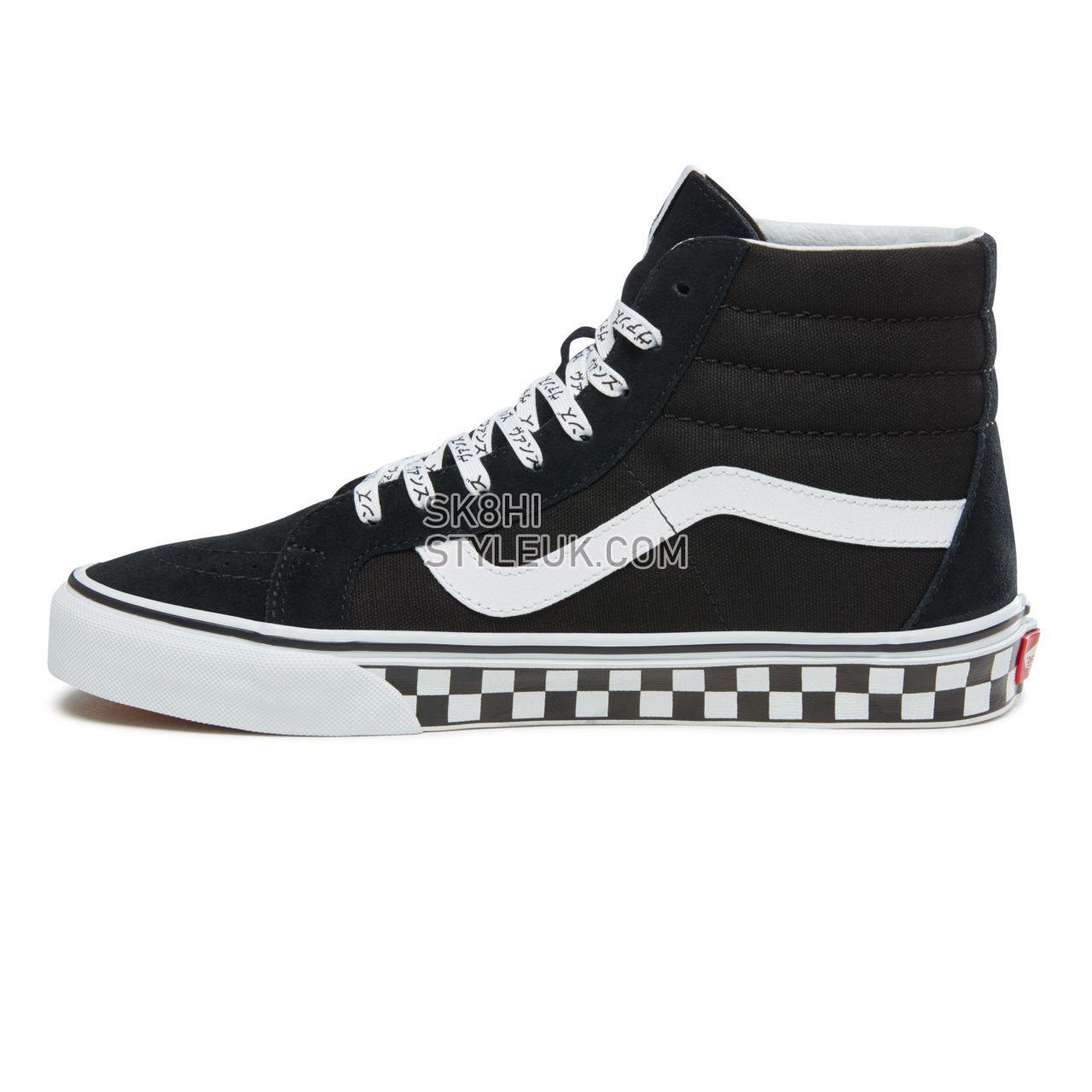 Vans Tiger Check Type Sk8-Hi Reissue Classic Mens Womens - (Tiger Check) Black/True White VA2XSBSJX Shoes