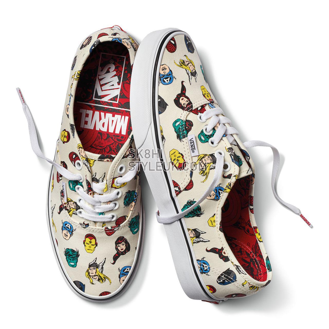 Vans X Marvel Authentic Classic Mens Womens - (Marvel) Marvel Heads /Multi VA38EMRNU Shoes