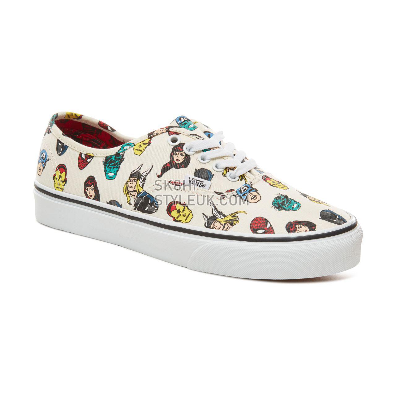 Vans X Marvel Authentic Classic Mens Womens - (Marvel) Marvel Heads /Multi VA38EMRNU Shoes