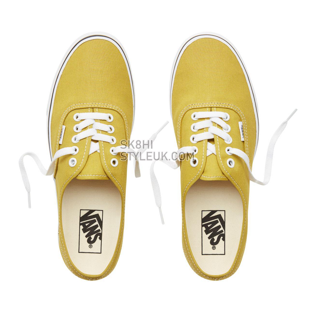 Vans Color Theory Authentic Classic (Unisex) Mens Womens - Cress Green/True White VA38EMU61 Shoes