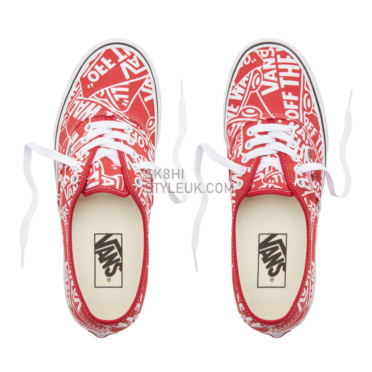 Vans Otw Repeat Authentic Classic Mens Womens - (Otw Repeat) Red/True White VN0A38EMUKL Shoes