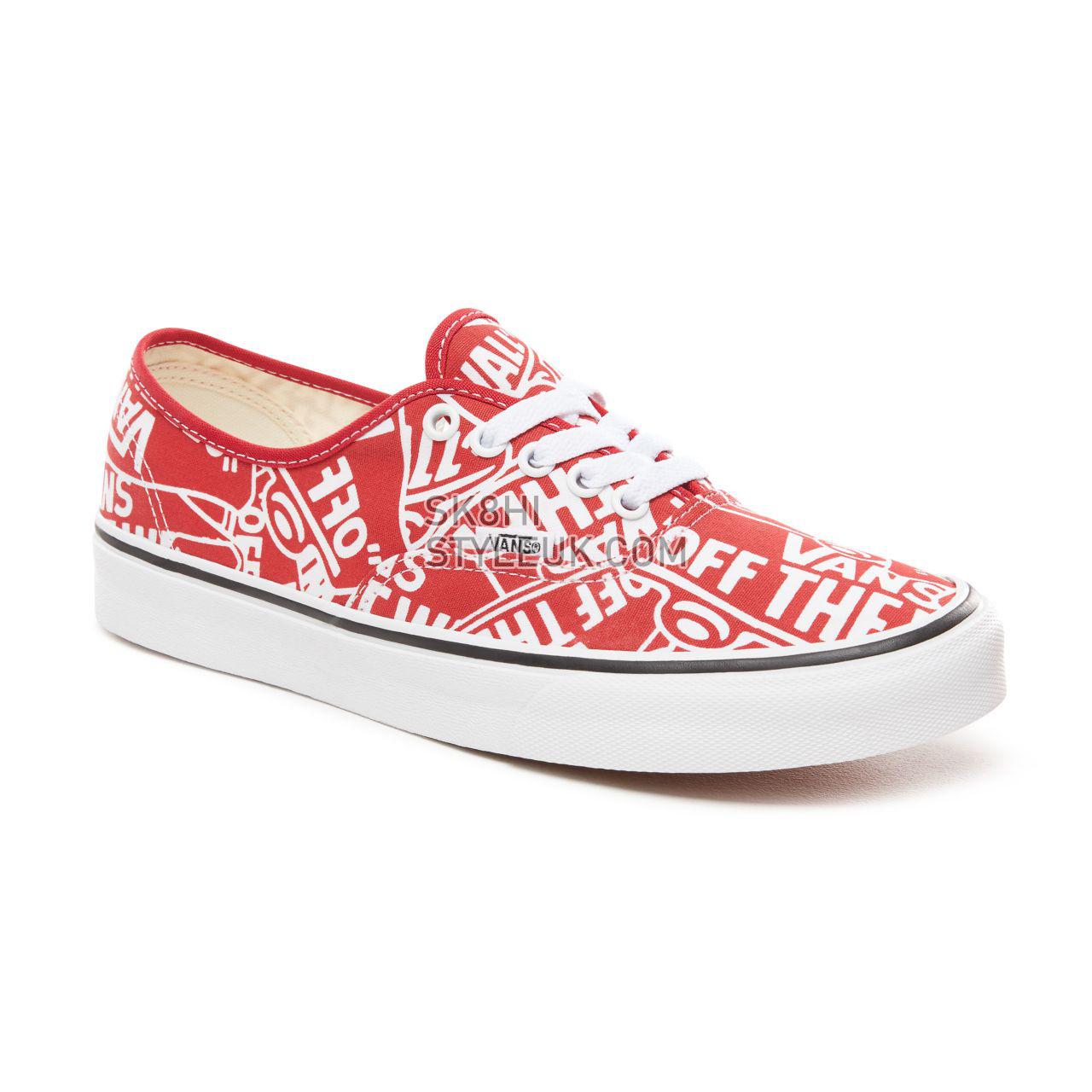 Vans Otw Repeat Authentic Classic Mens Womens - (Otw Repeat) Red/True White VN0A38EMUKL Shoes