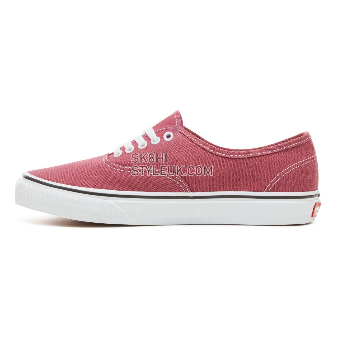 Vans Color Theory Authentic Classic (Unisex) Mens Womens - Dry Rose/True White VA38EMU64 Shoes