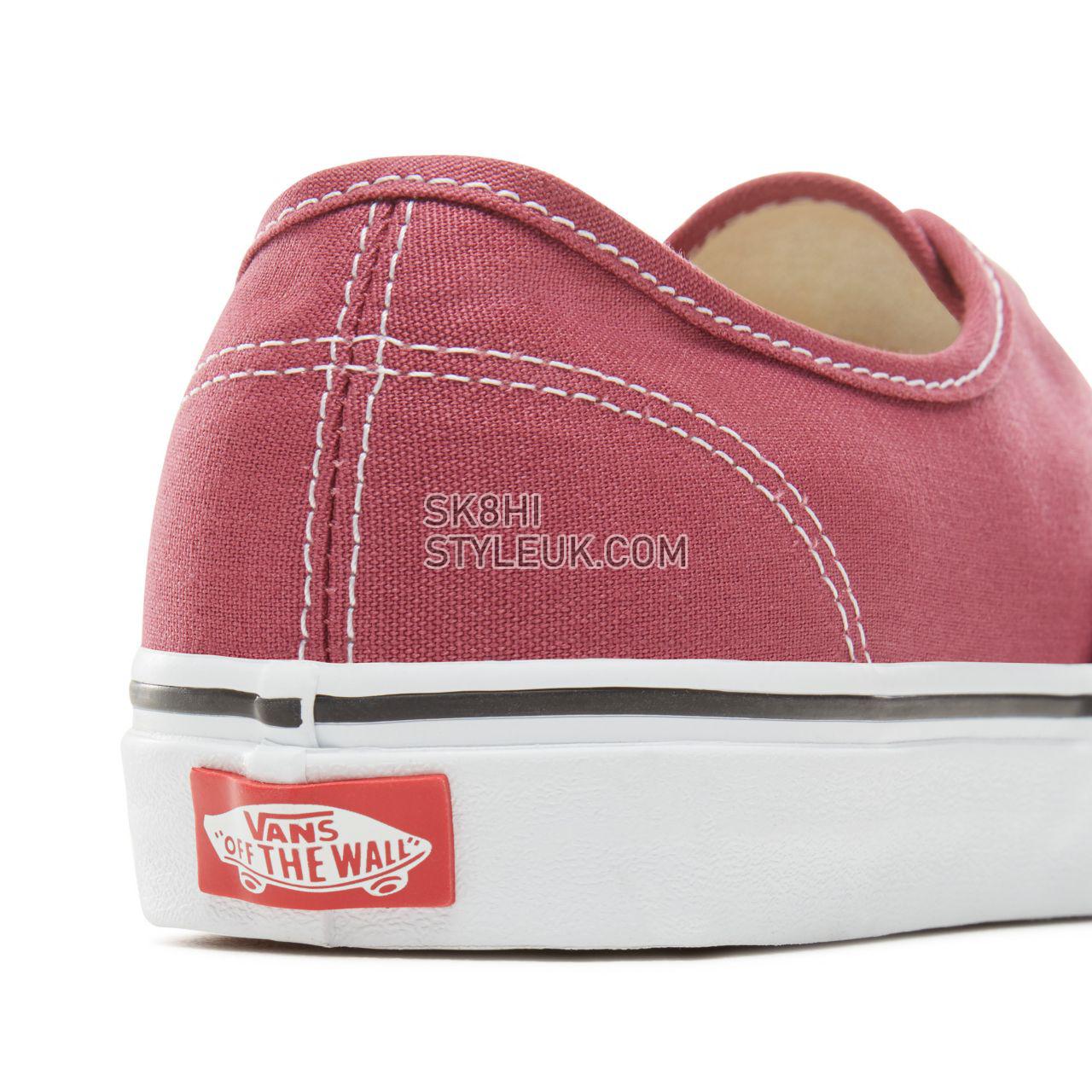 Vans Color Theory Authentic Classic (Unisex) Mens Womens - Dry Rose/True White VA38EMU64 Shoes