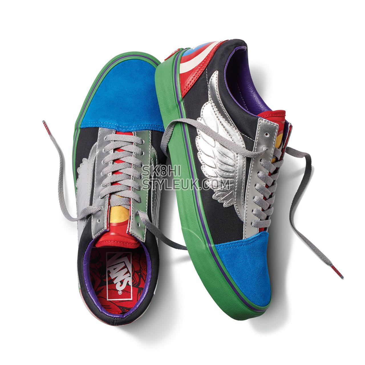 Vans X Marvel Old Skool Classic Mens Womens - (Marvel) Avengers/Multi VA38G1U3V Shoes