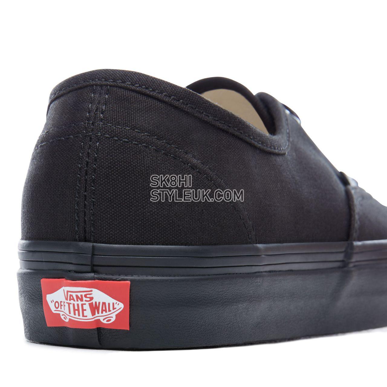 Vans Authentic Classic Mens Womens - Black VN000EE3BKA Shoes