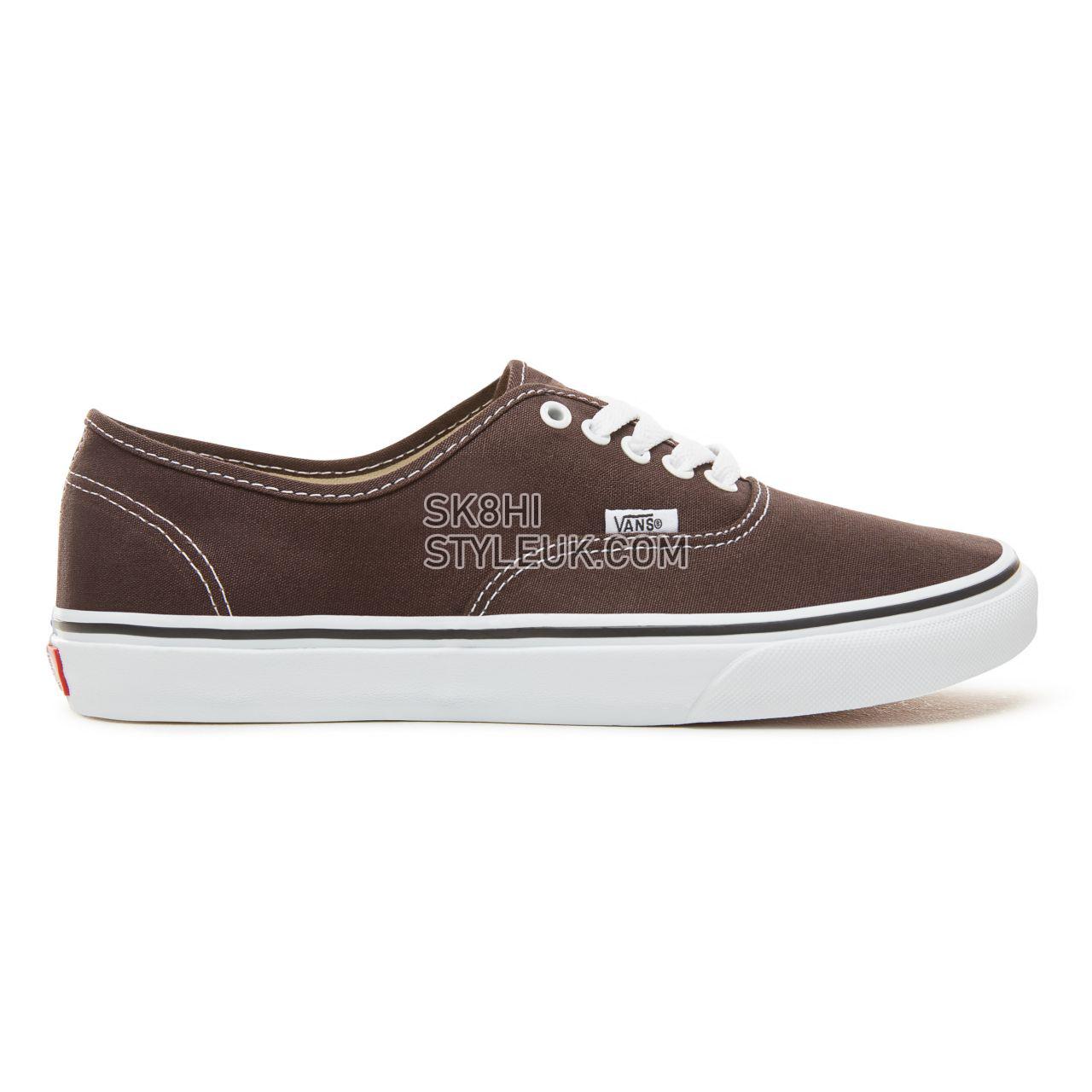 Vans Color Theory Authentic Classic (Unisex) Mens Womens - Chocolate Torte/True White VA38EMU5Z Shoes