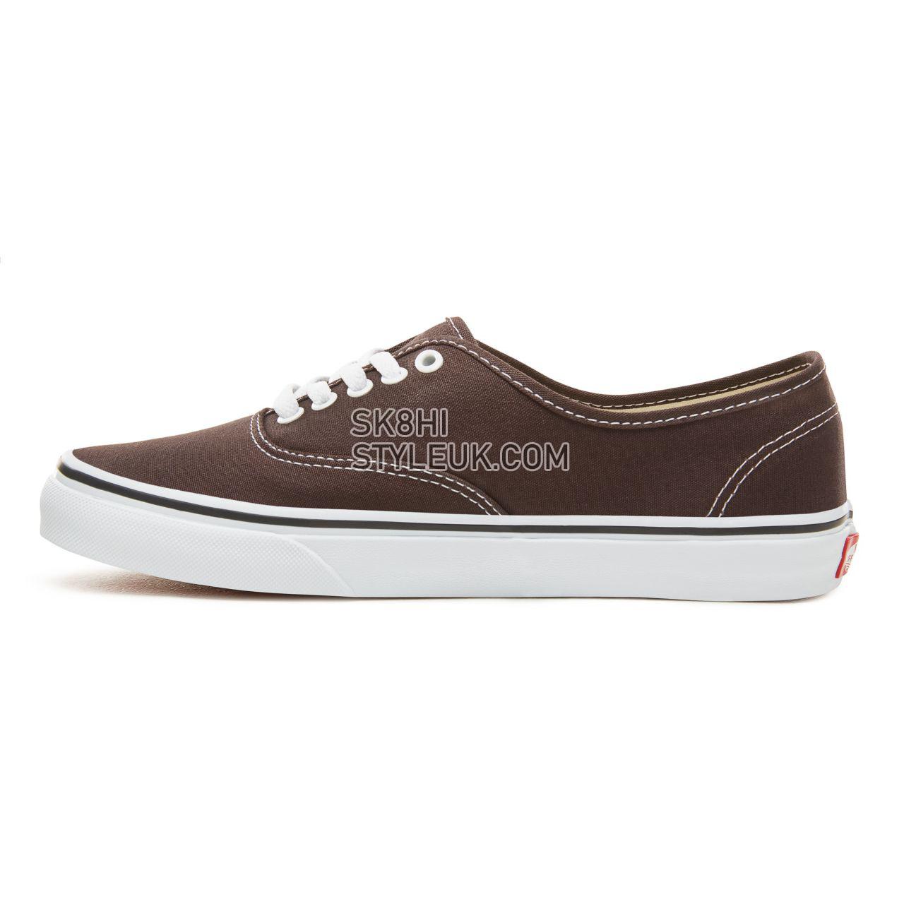 Vans Color Theory Authentic Classic (Unisex) Mens Womens - Chocolate Torte/True White VA38EMU5Z Shoes