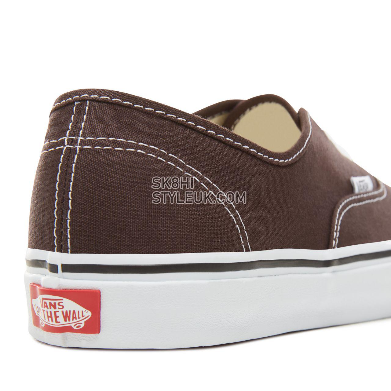 Vans Color Theory Authentic Classic (Unisex) Mens Womens - Chocolate Torte/True White VA38EMU5Z Shoes