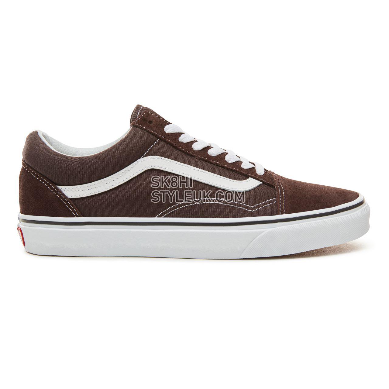 Vans Color Theory Old Skool Classic (Unisex) Mens Womens - Chocolate Torte/True White VA38G1U5Z Shoes