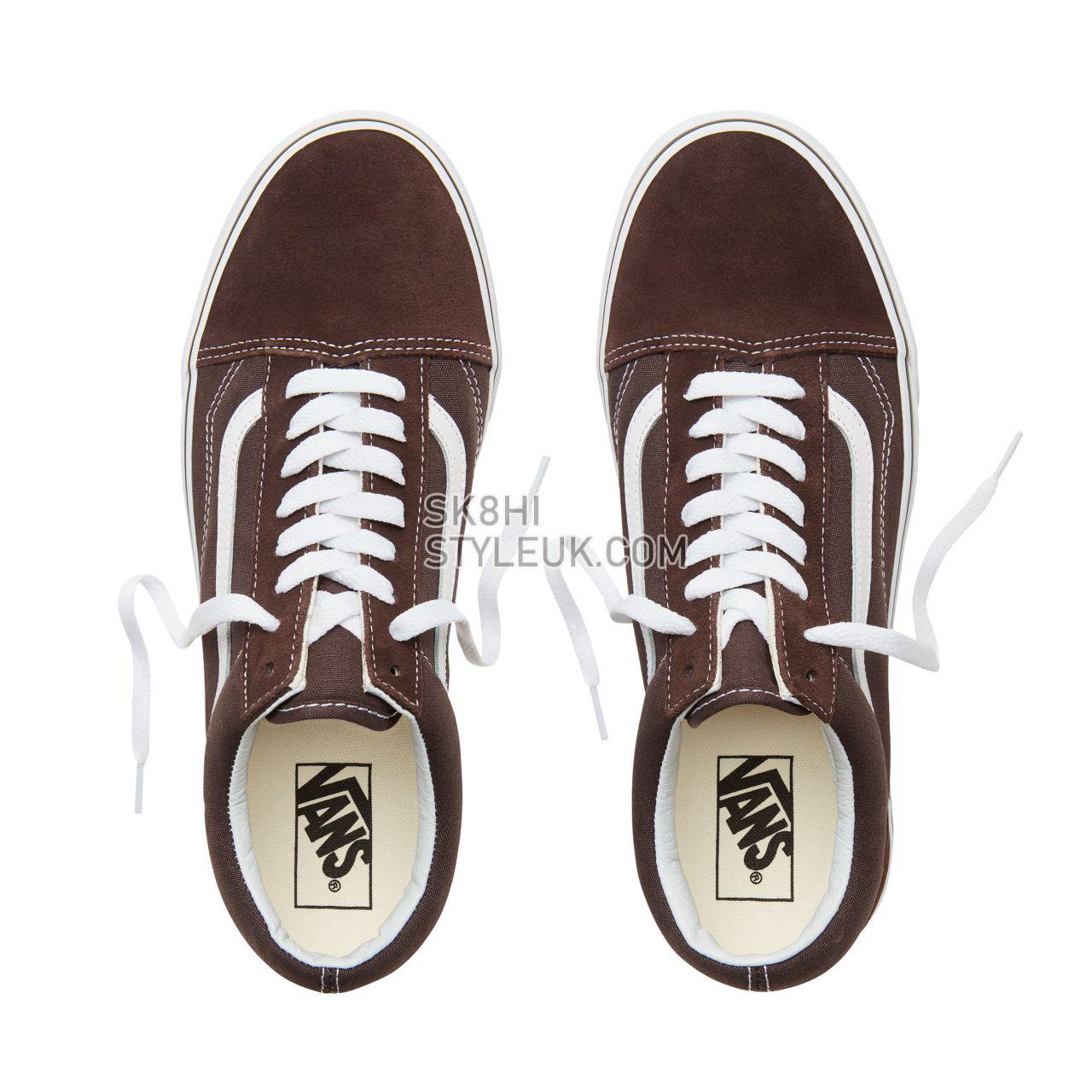 Vans Color Theory Old Skool Classic (Unisex) Mens Womens - Chocolate Torte/True White VA38G1U5Z Shoes