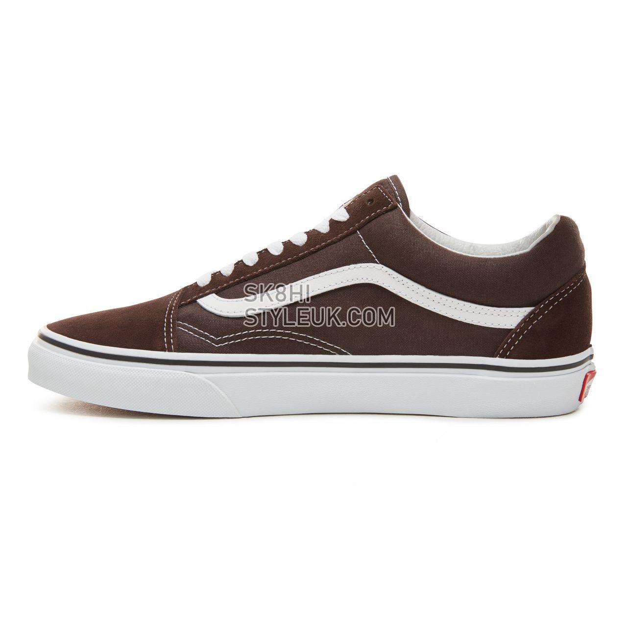 Vans Color Theory Old Skool Classic (Unisex) Mens Womens - Chocolate Torte/True White VA38G1U5Z Shoes