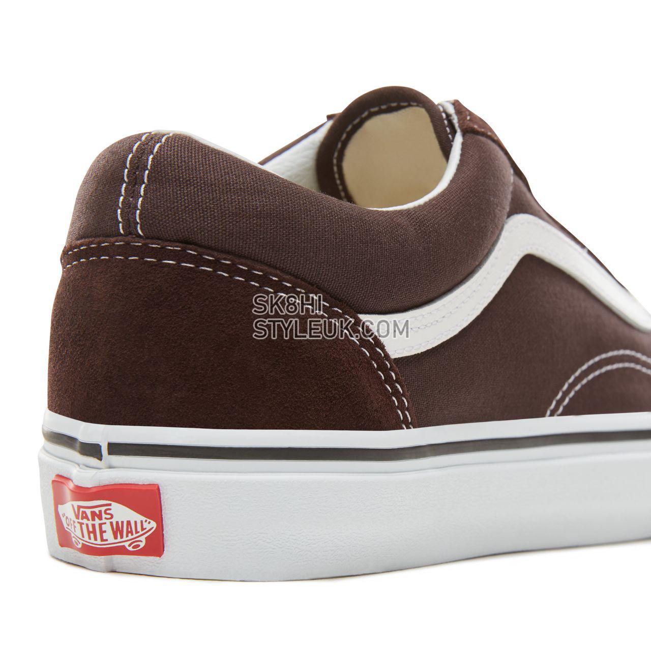 Vans Color Theory Old Skool Classic (Unisex) Mens Womens - Chocolate Torte/True White VA38G1U5Z Shoes