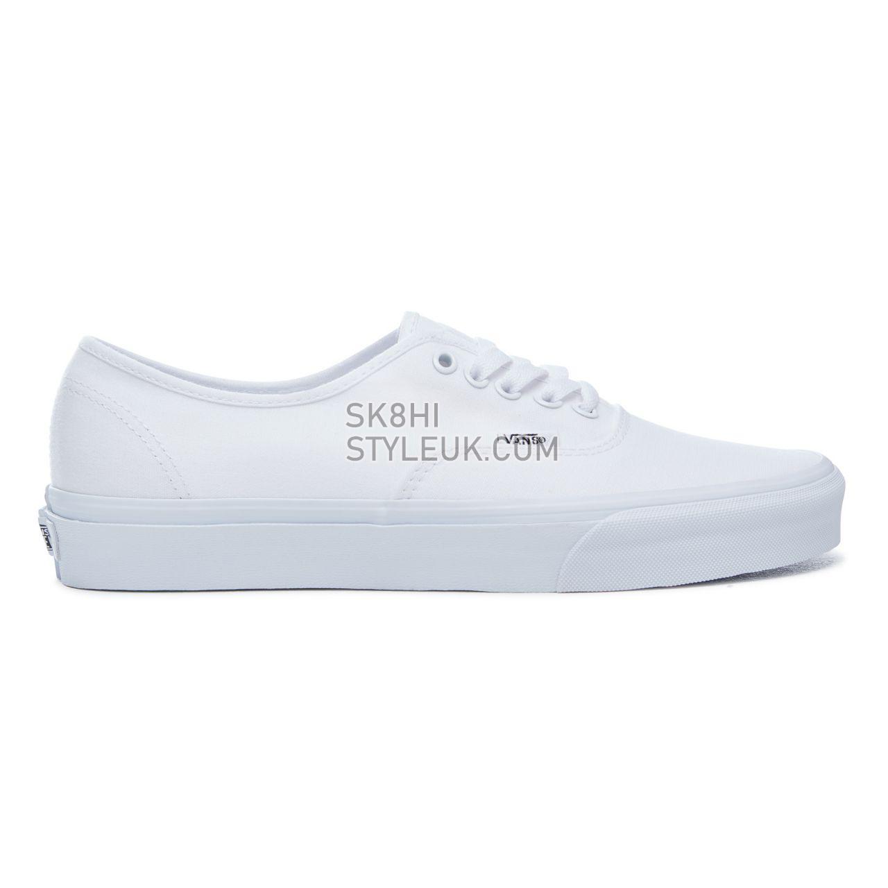 Vans Authentic Classic Mens Womens - True White VN000EE3W00 Shoes